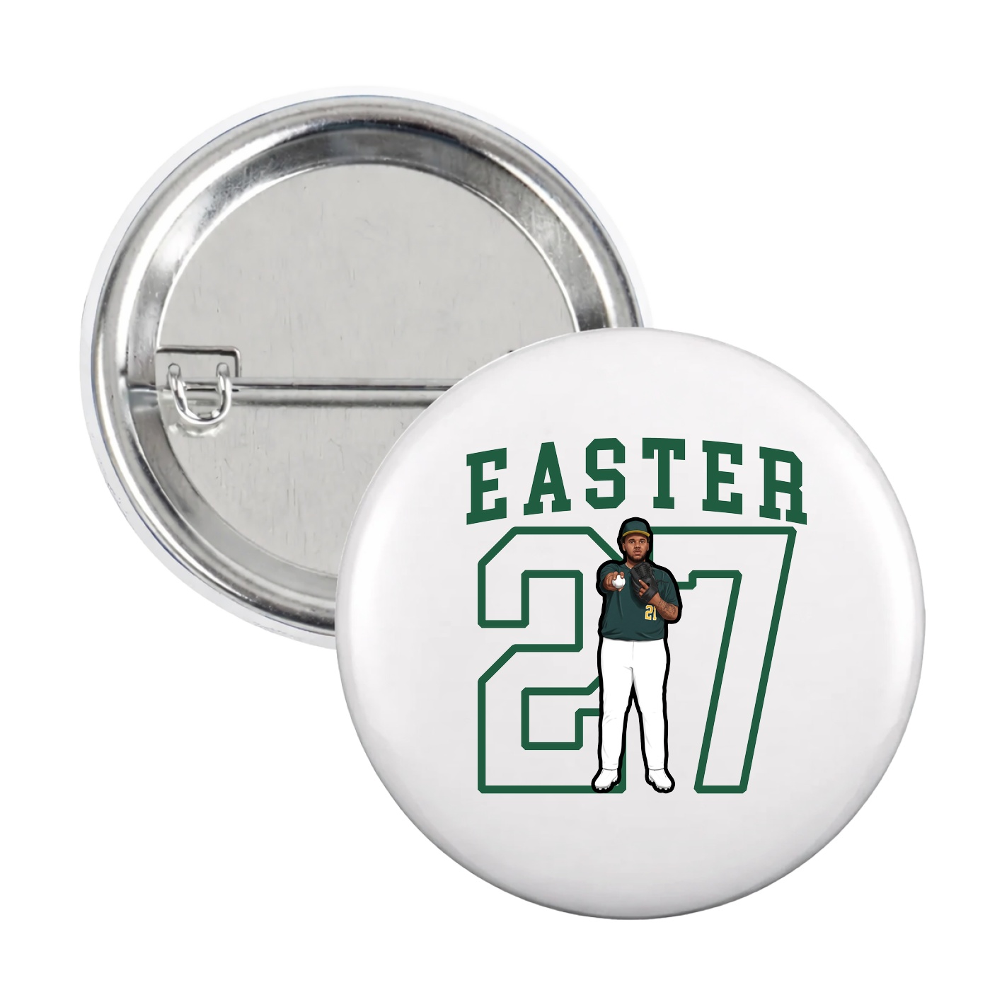 Game Day Button — Shirsey in White
