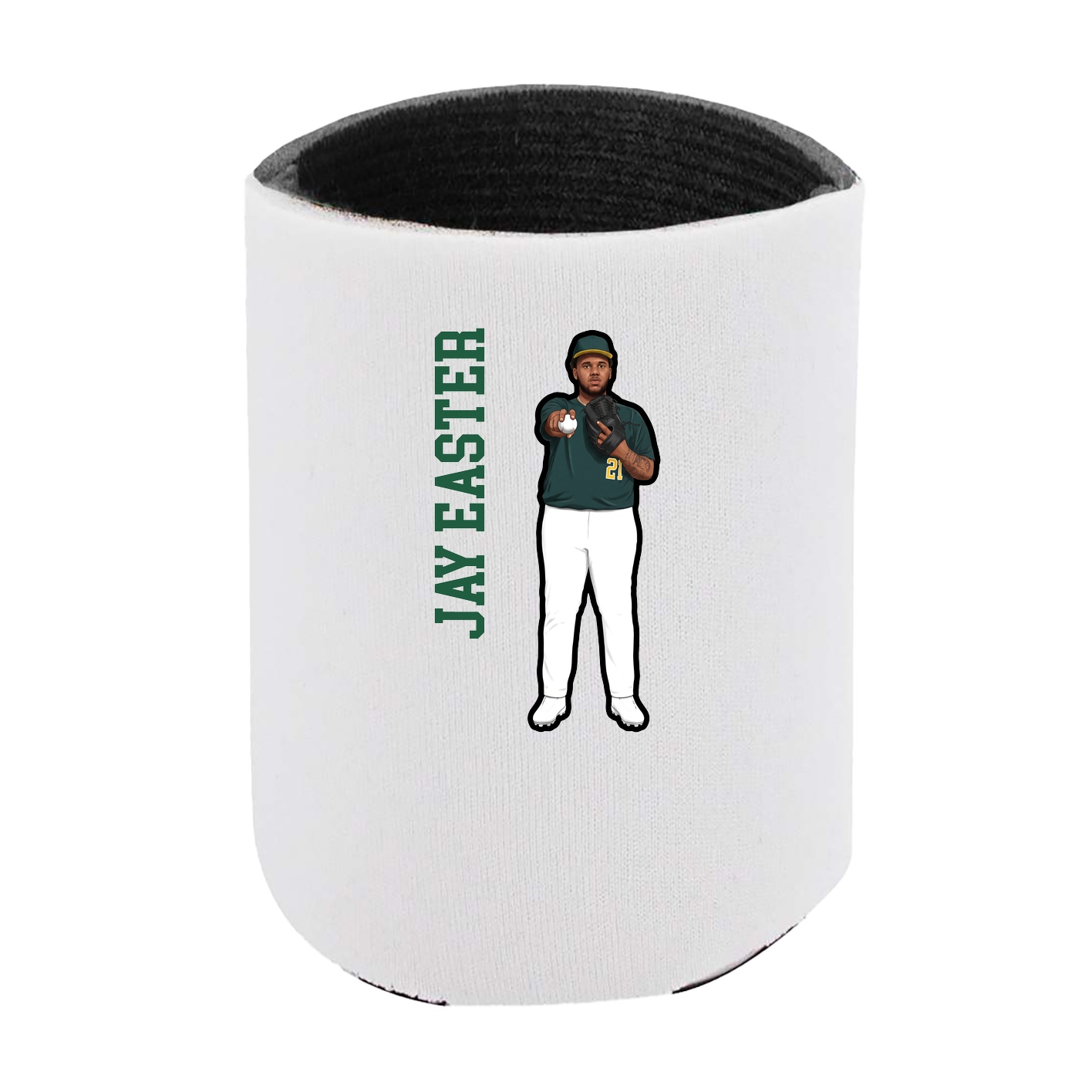 Can Holder — Name Vertical in White