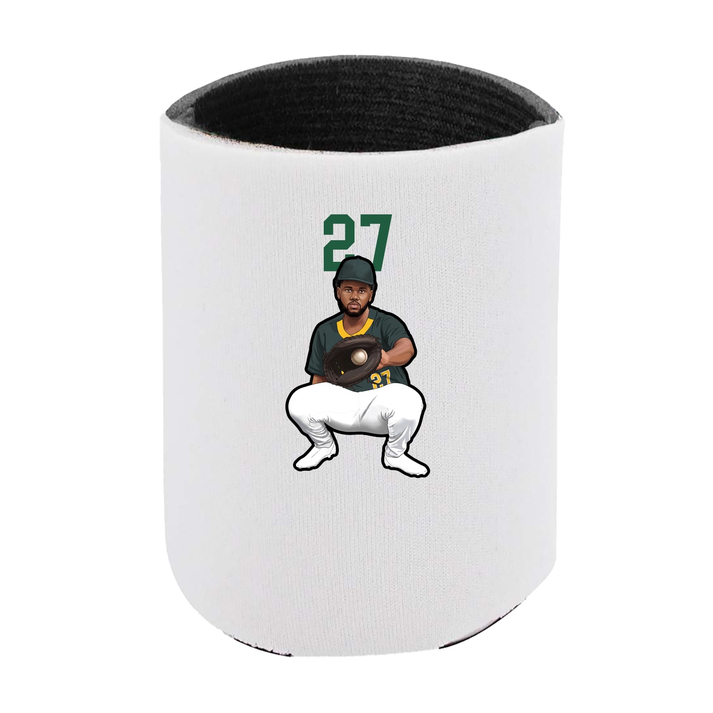 Can Holder — Number Top in White