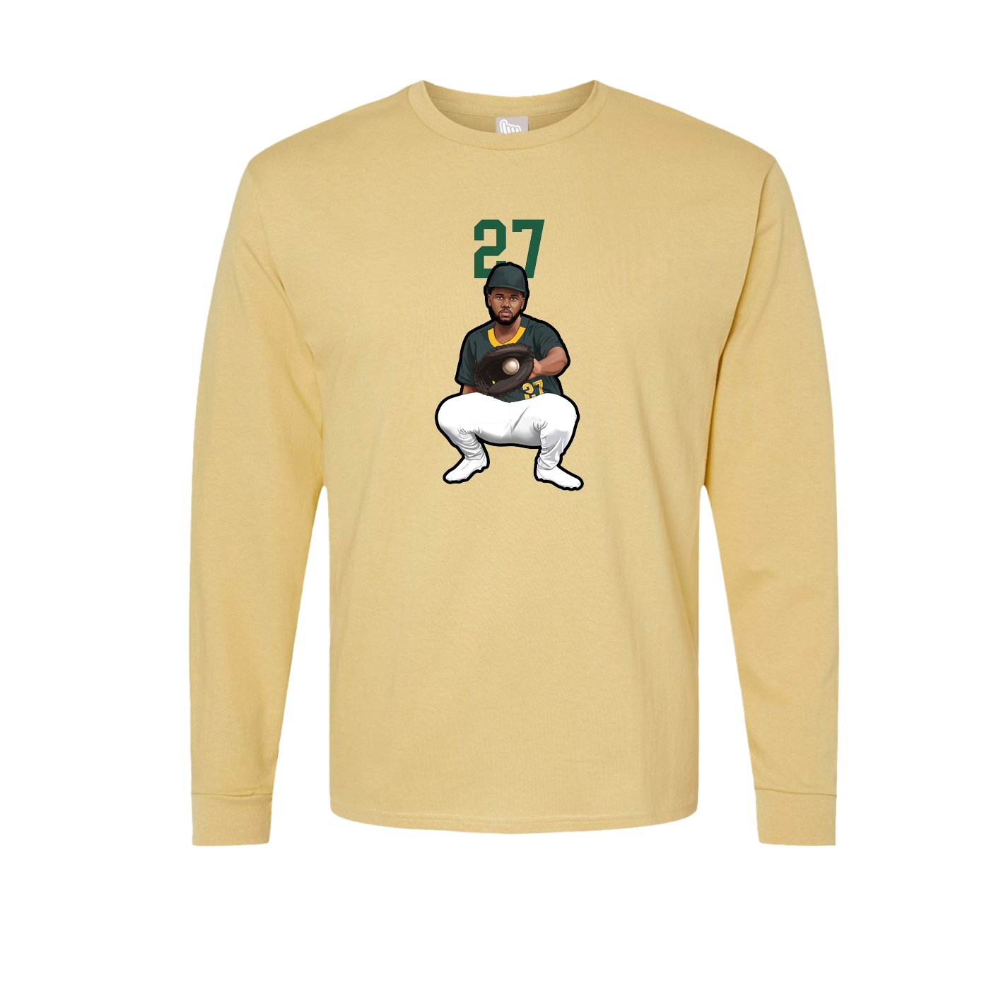 Long Sleeve Tee — Number Top in Vegas Gold