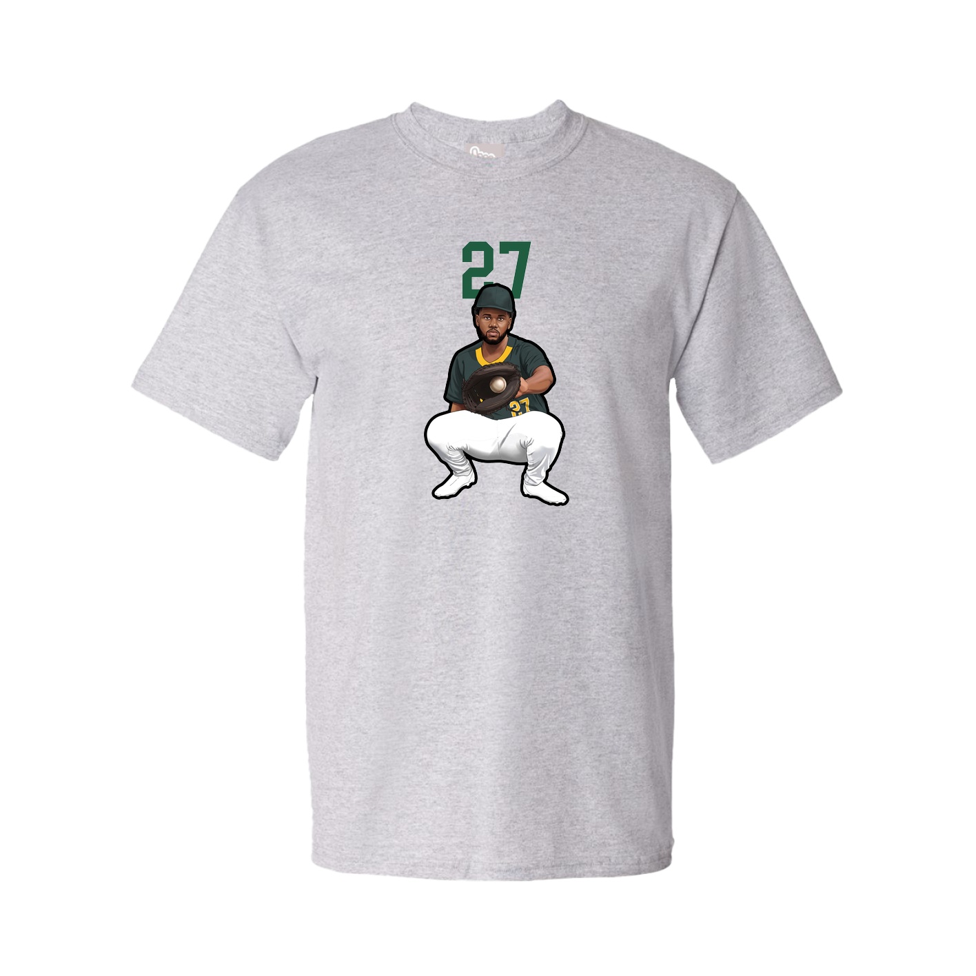 Youth Tee — Number Top in Grey