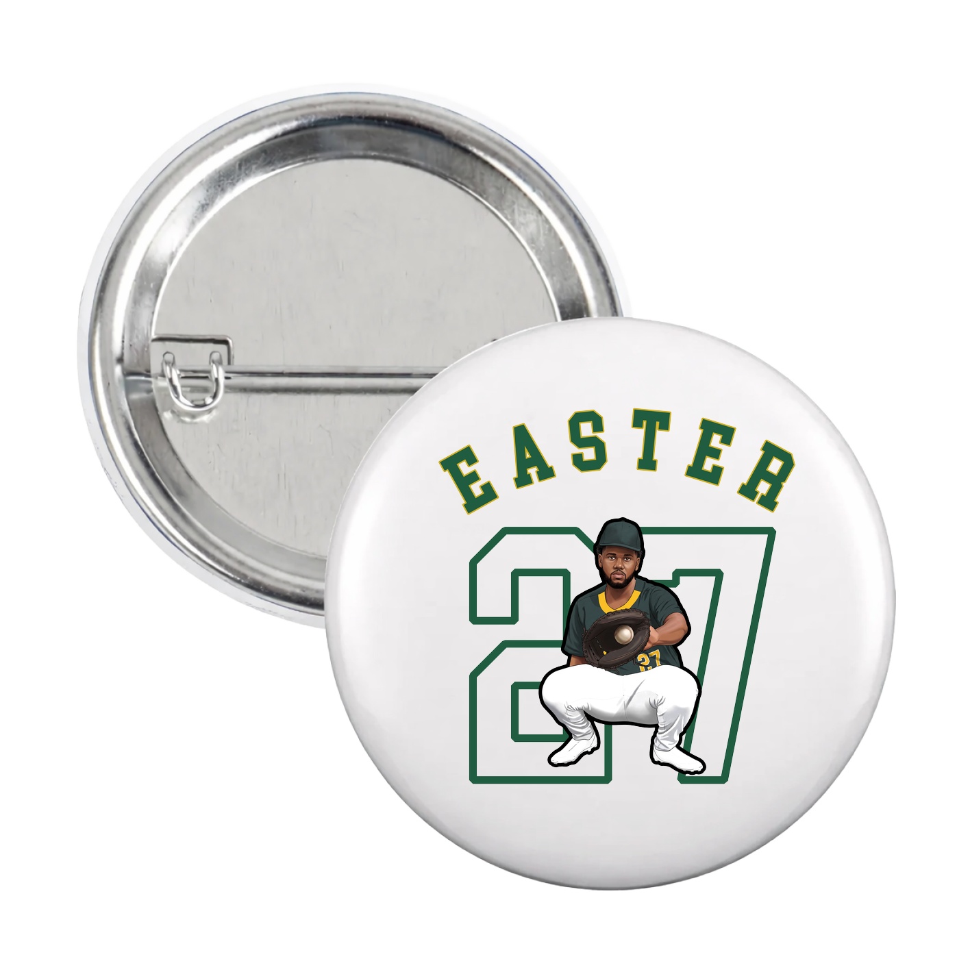 Game Day Button — Shirsey Arch in White