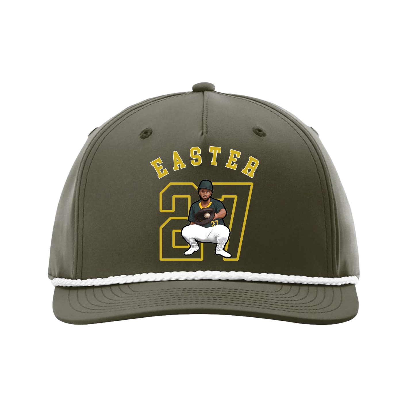 Five-Panel Classic Rope Cap — Shirsey Arch in Green