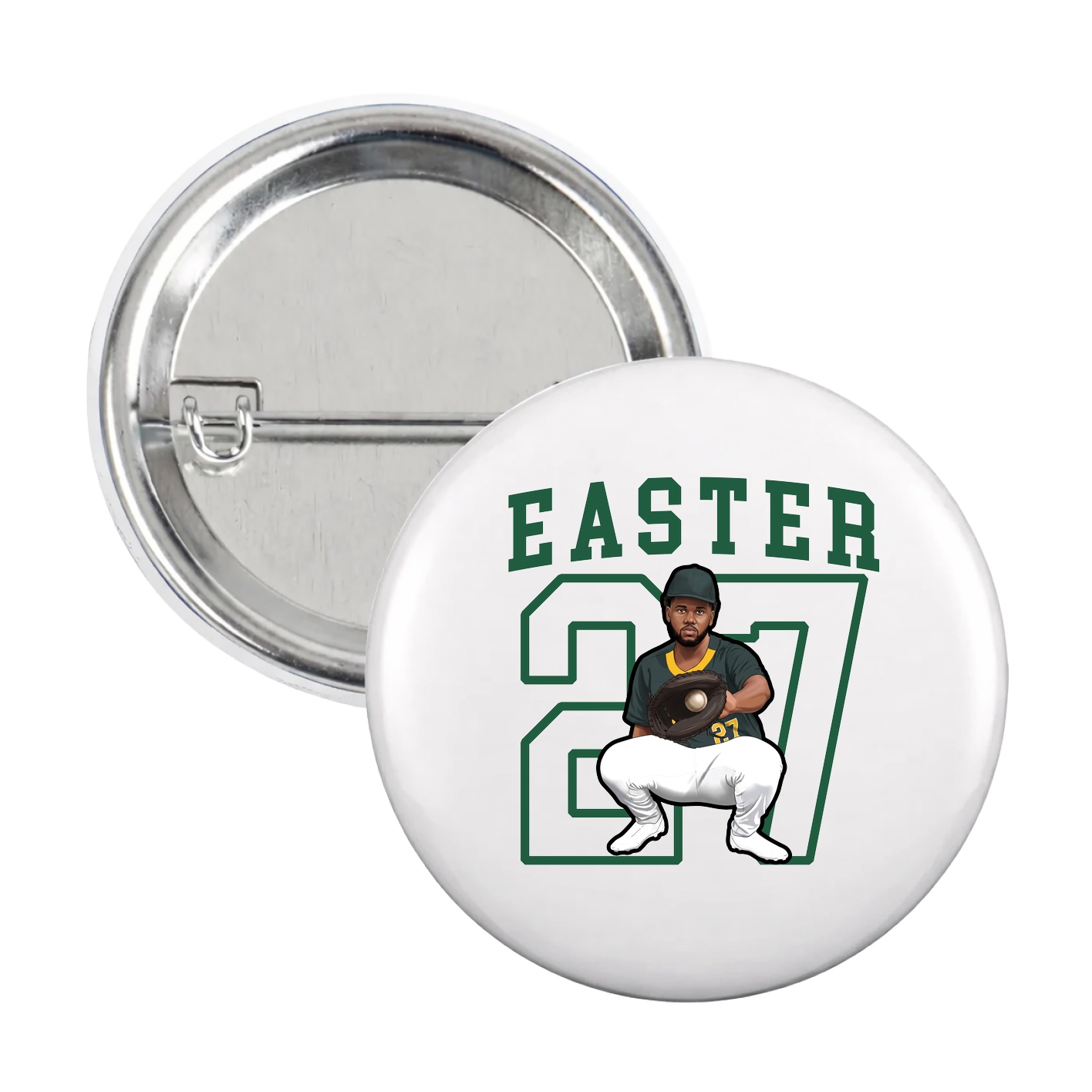 Game Day Button — Shirsey in White