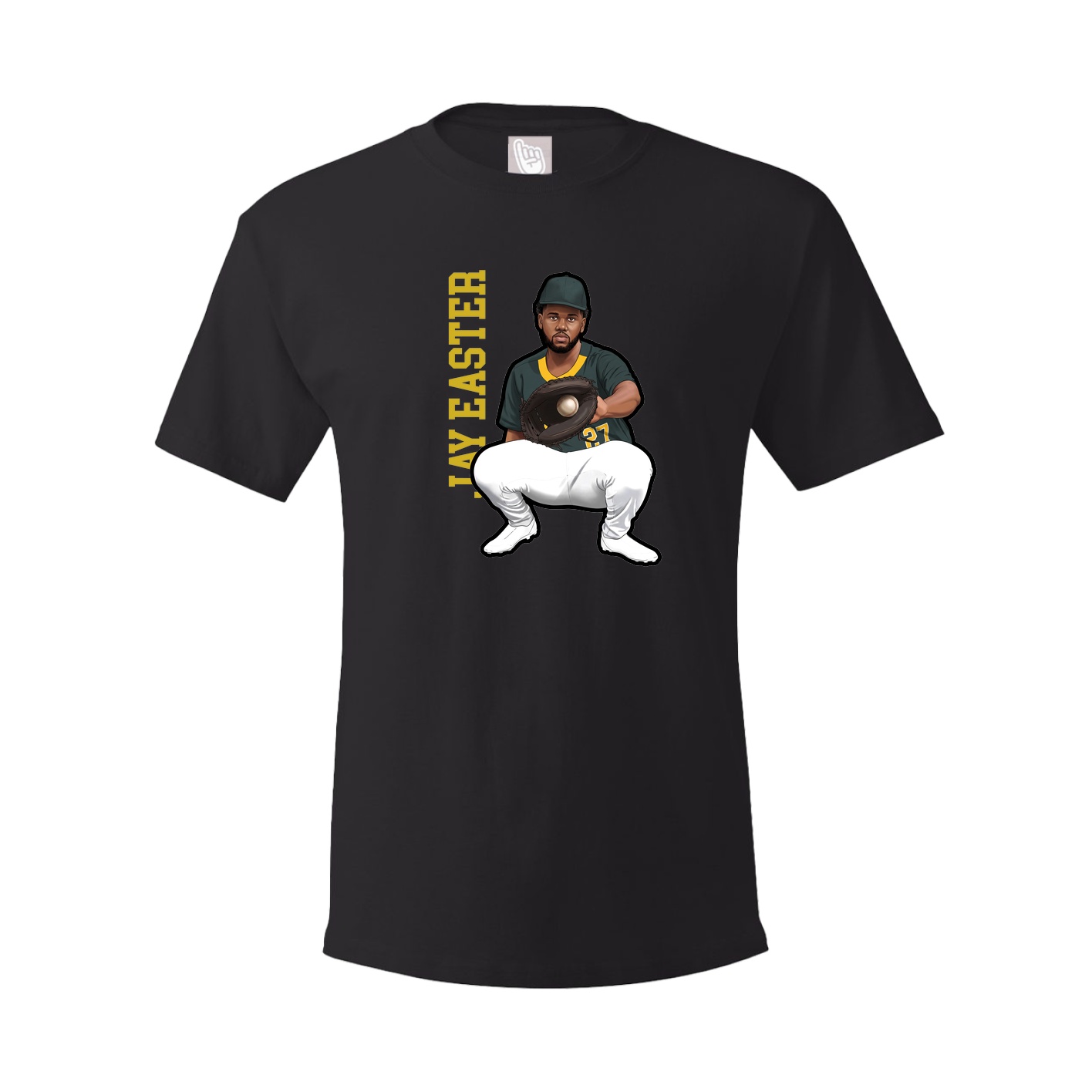 Youth Tee — Name Vertical in Black
