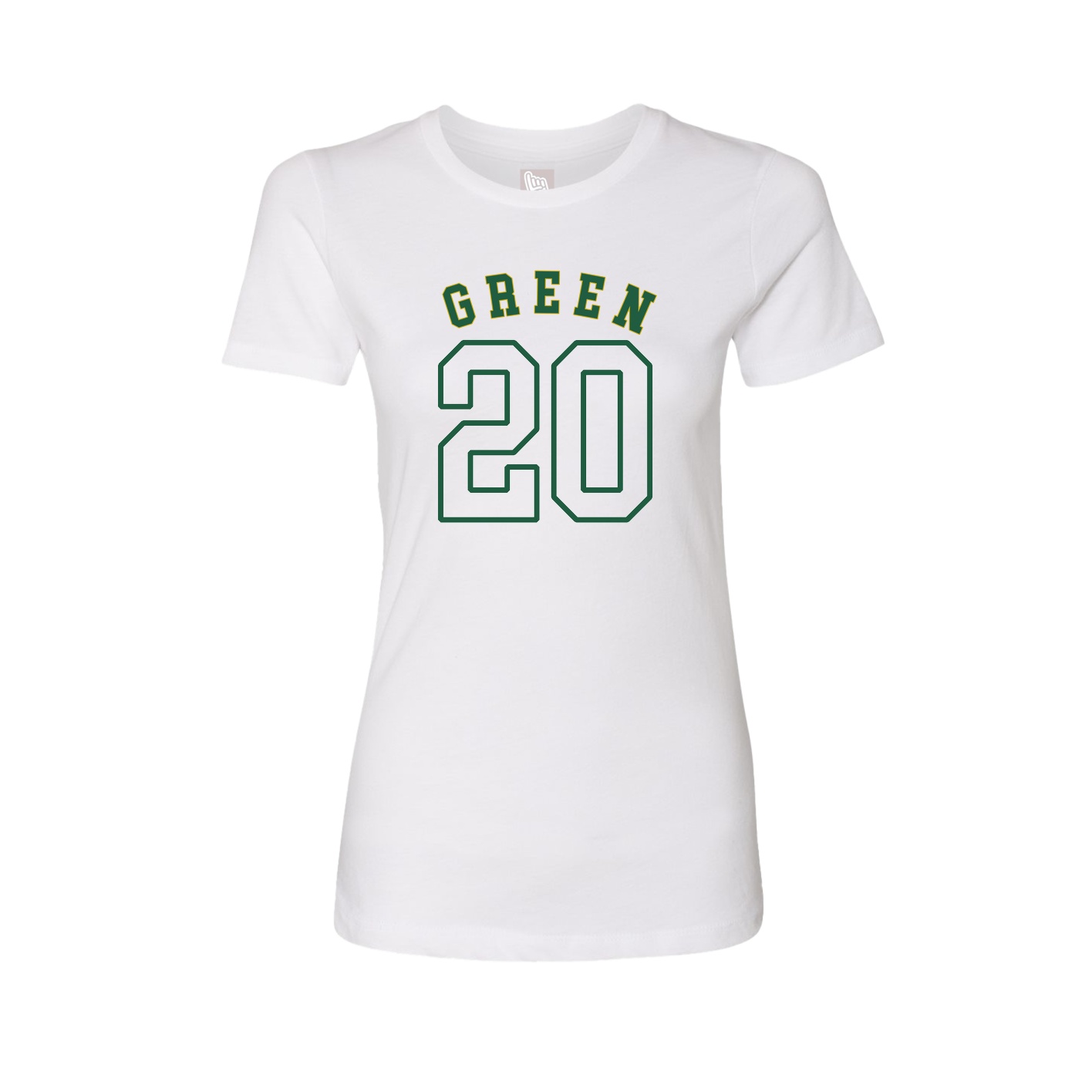 Fitted Women's Tee — Shirsey Arch in White