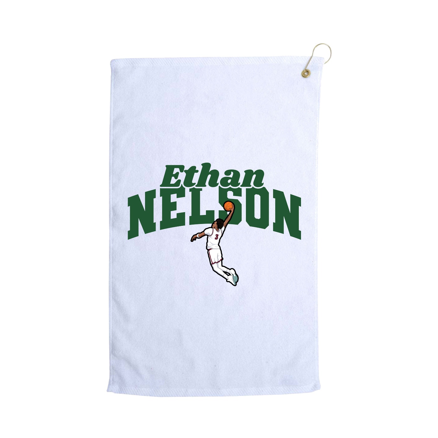 Golf Towel — Signature Arch in White