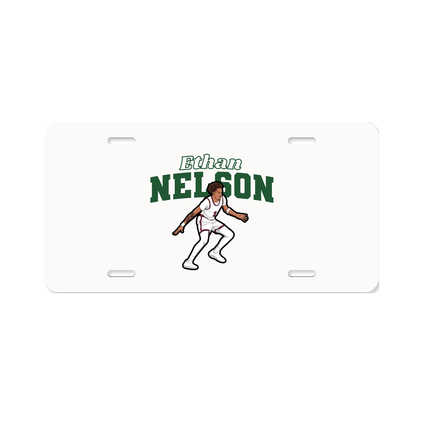 License Plate — Name Arch in Classic