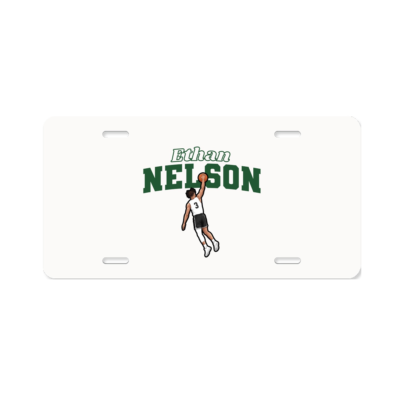 License Plate — Name Arch in Classic