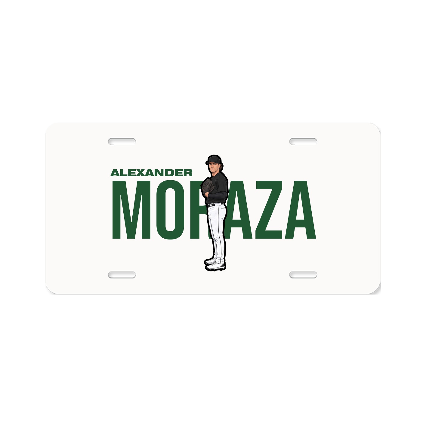 License Plate — Player Name in Classic