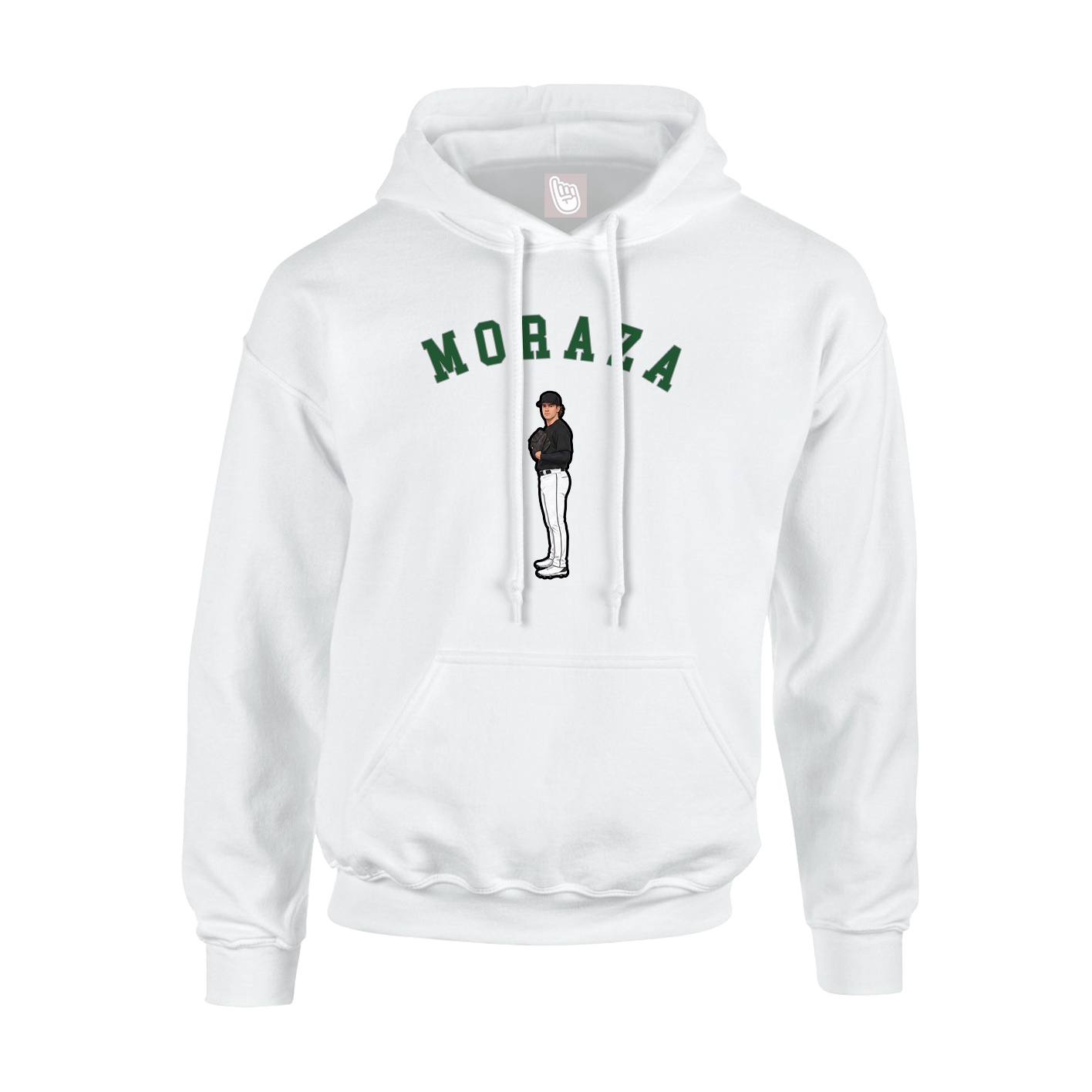 Hoodie — Shirsey Arch in White