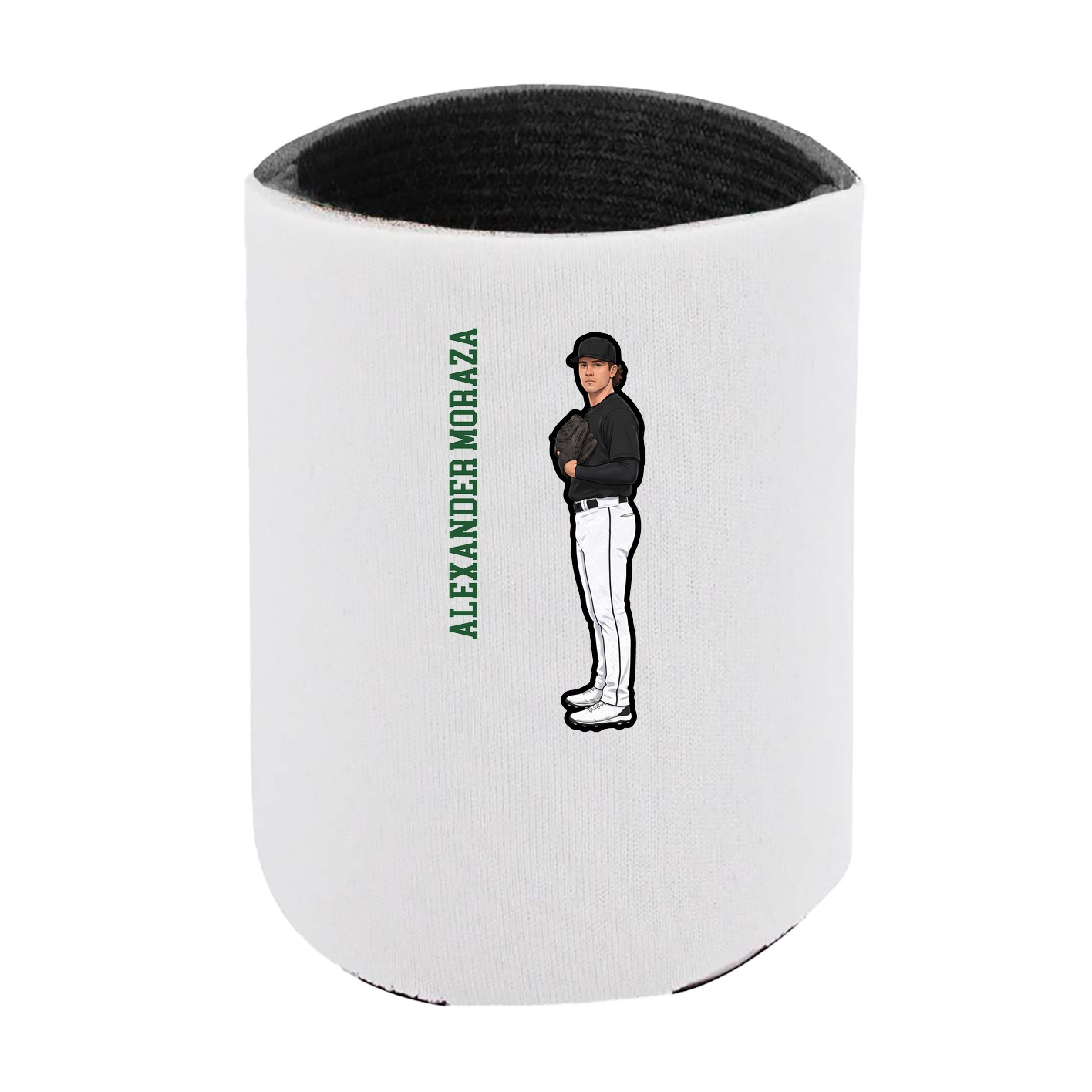 Can Holder — Name Vertical in White