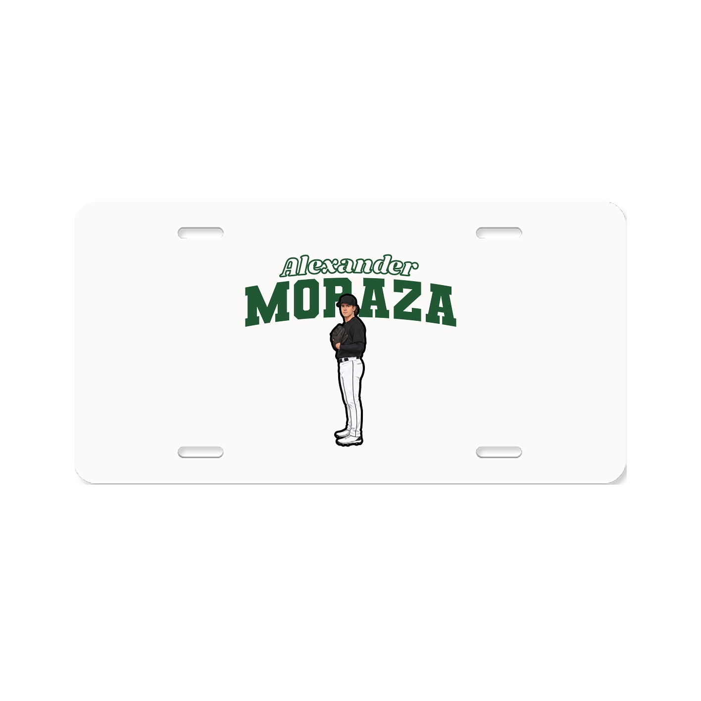 License Plate — Name Arch in Classic