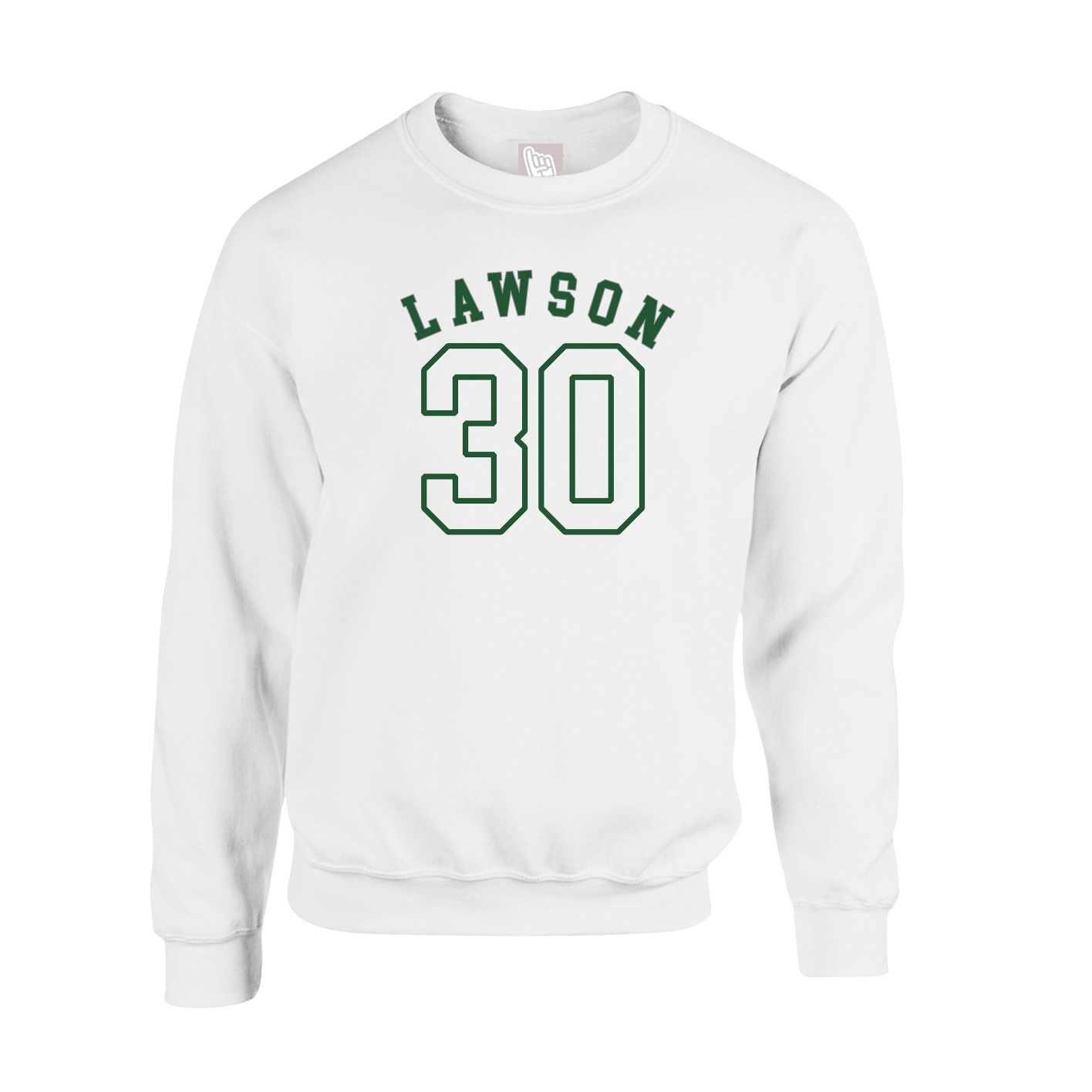 Fleece Crew — Shirsey Arch in White