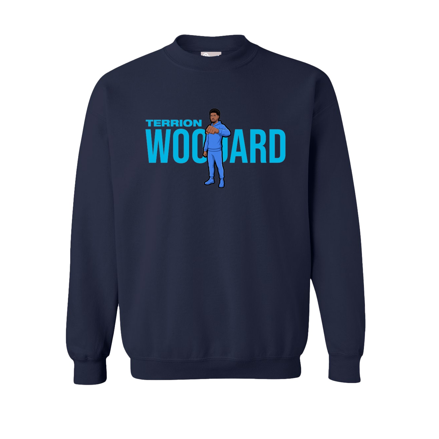 Fleece Crew — Player Name in Navy