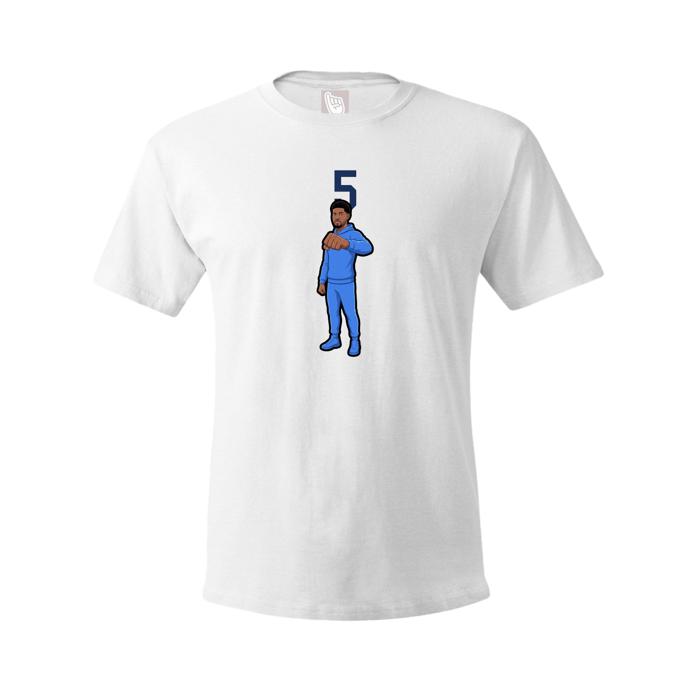 Youth Tee — Number Top in White
