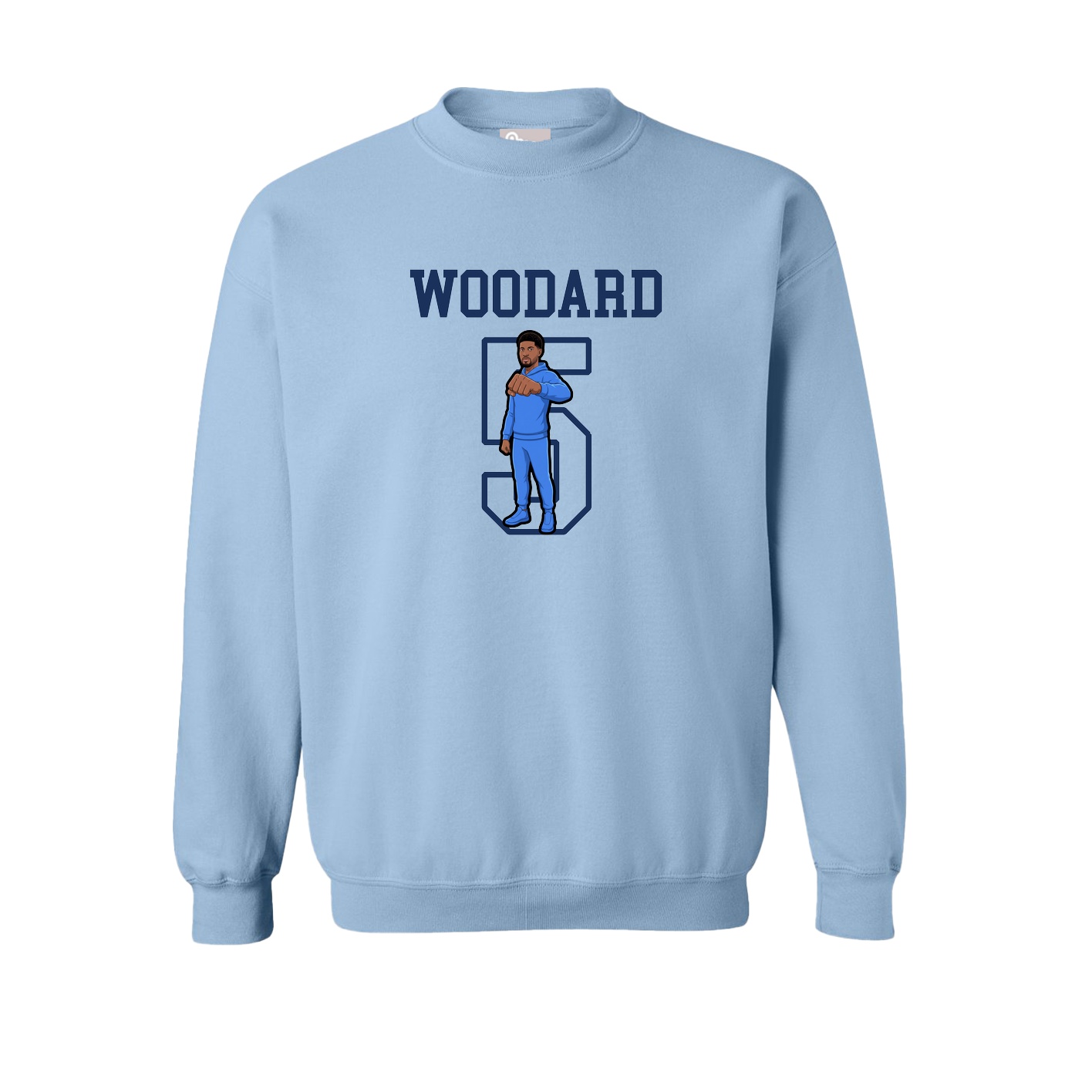 Fleece Crew — Shirsey in Light Blue