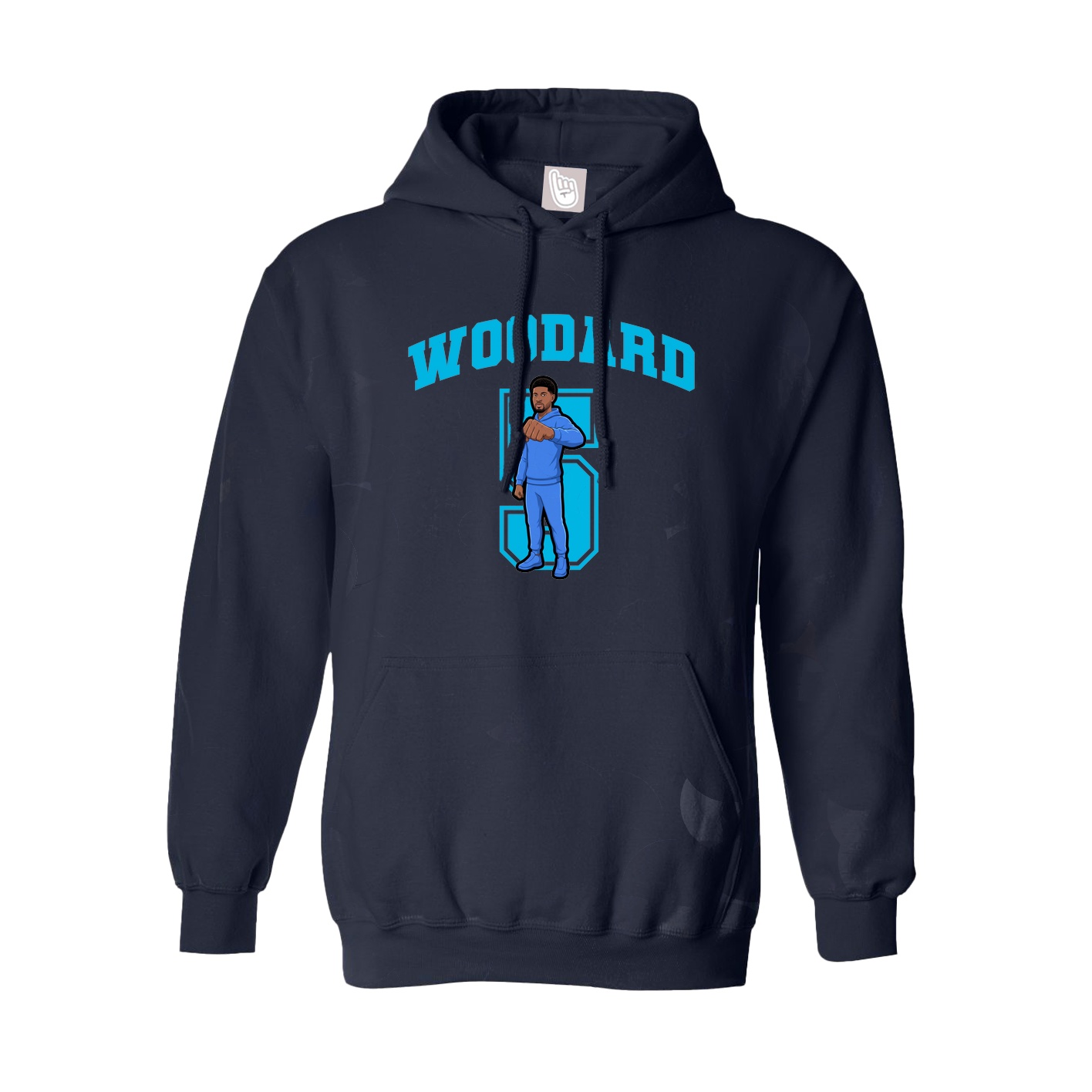 Hoodie — Number in Navy