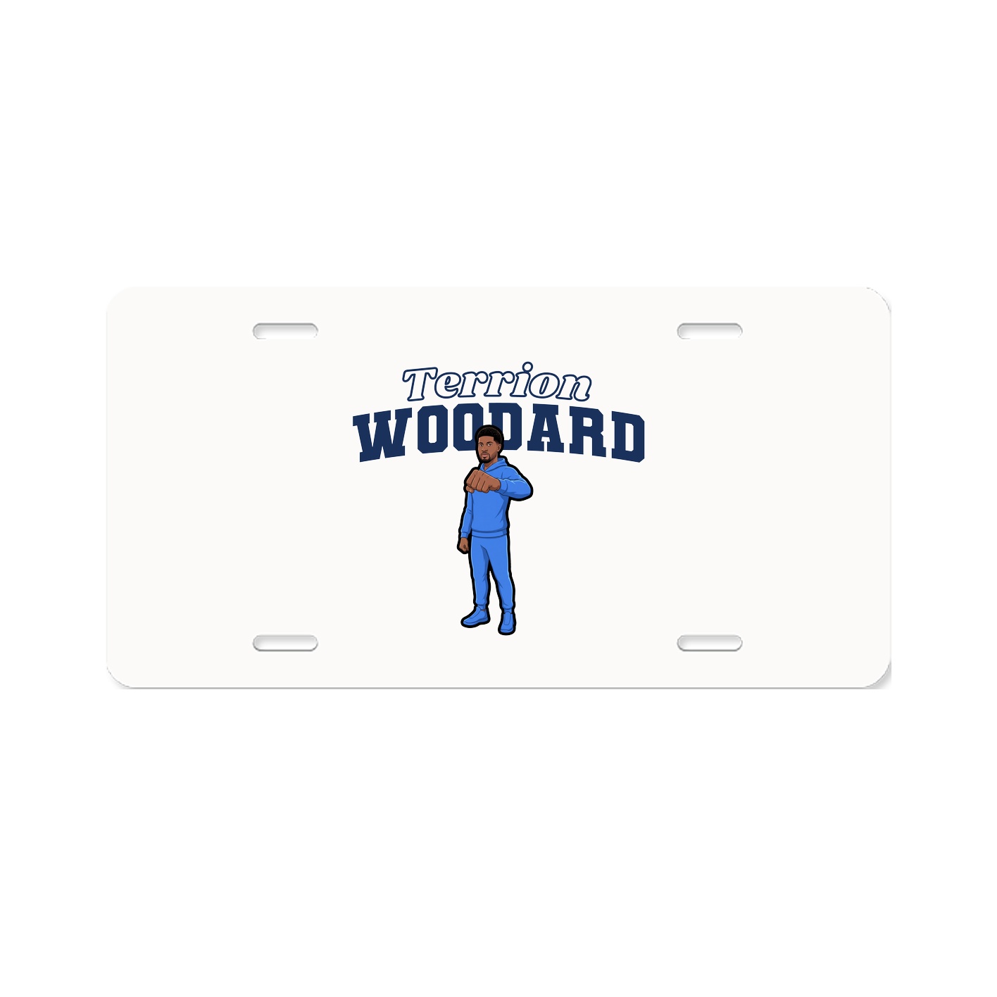 License Plate — Name Arch in Classic