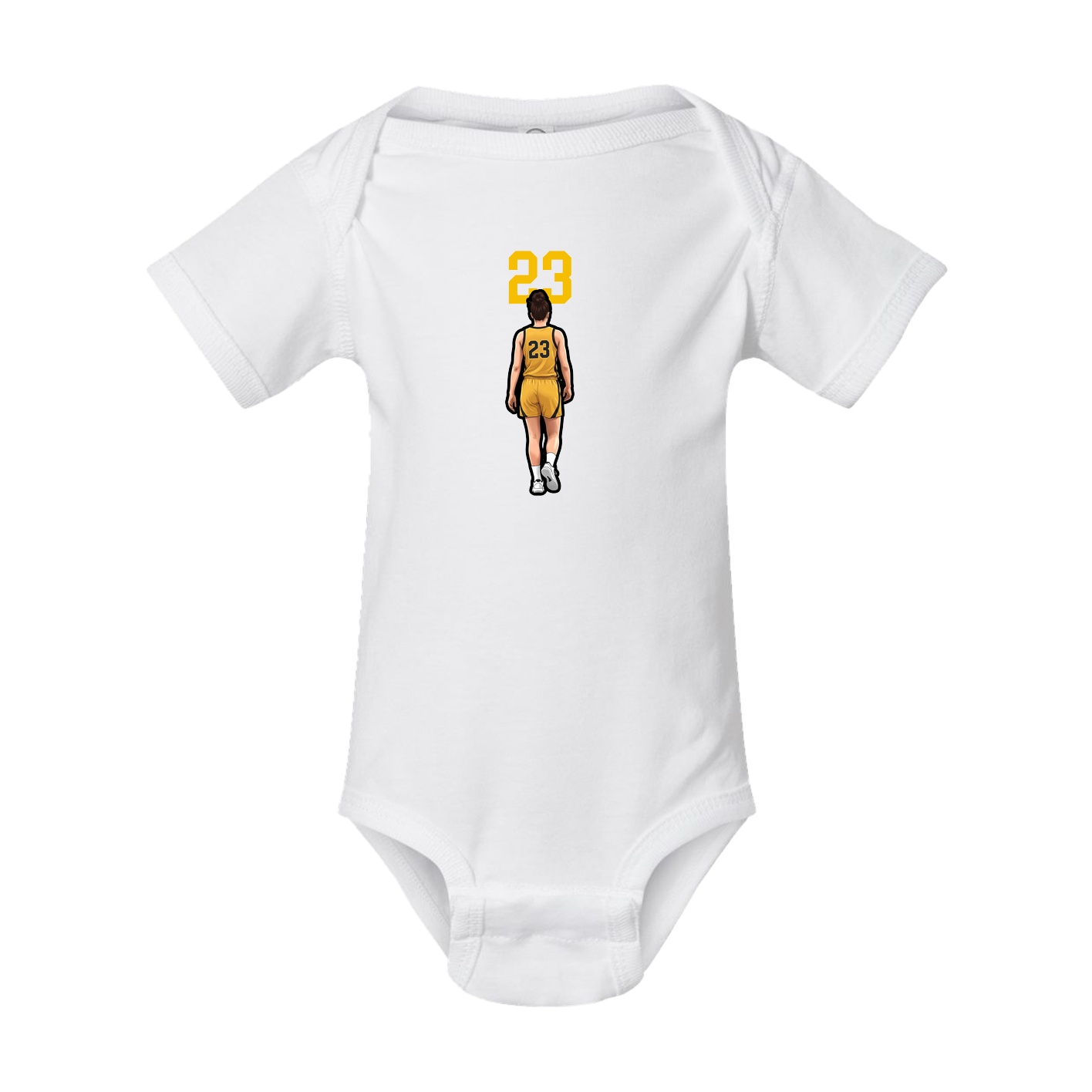 Baby Onesie — Number Top in White