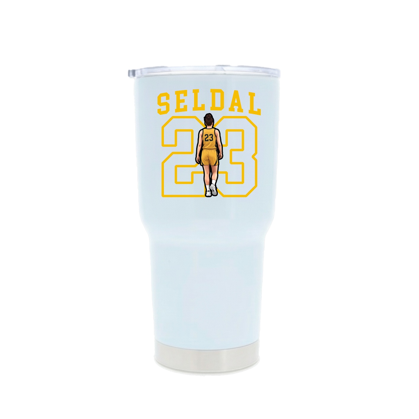30oz Stainless Steel Tumbler — Shirsey in White