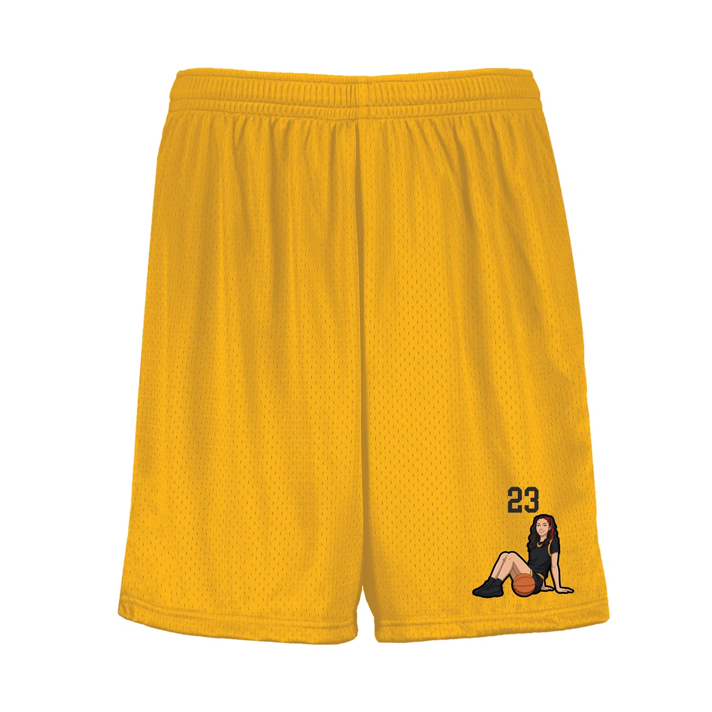 Shorts — Number Top in Gold