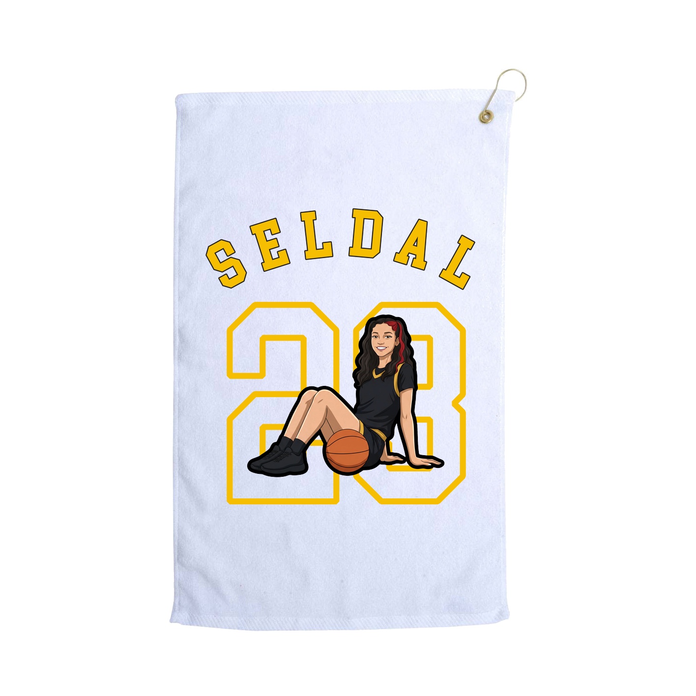 Golf Towel — Shirsey Arch in White