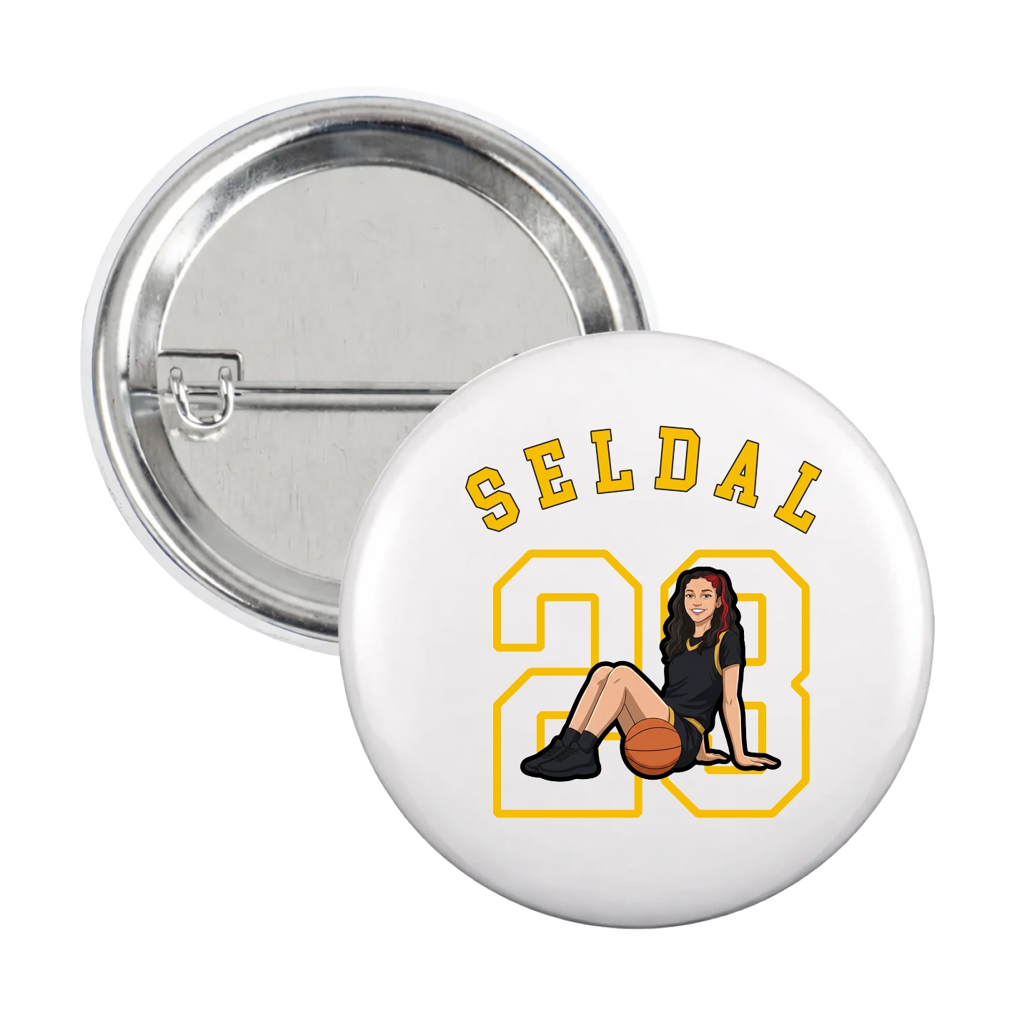 Game Day Button — Shirsey Arch in White