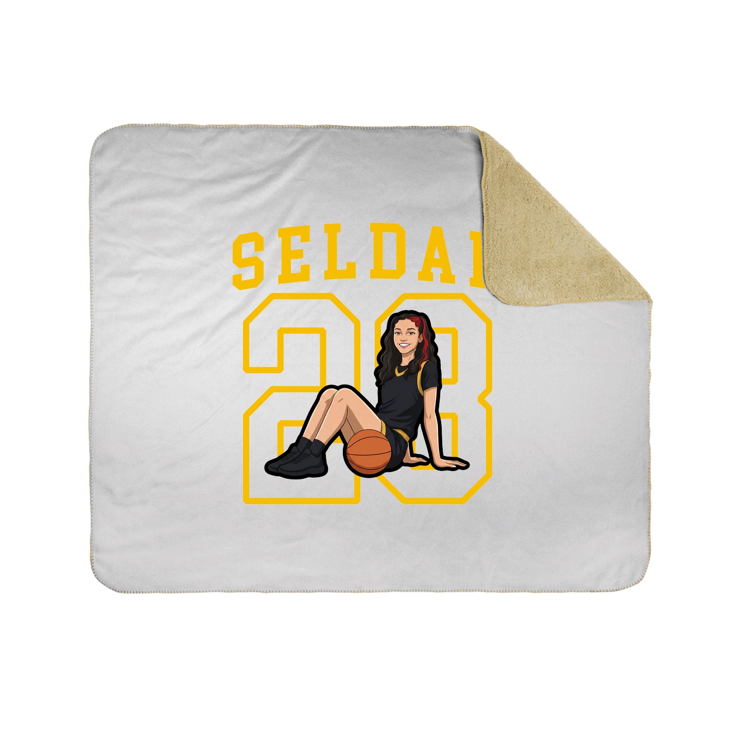 Throw Blanket — Shirsey in White