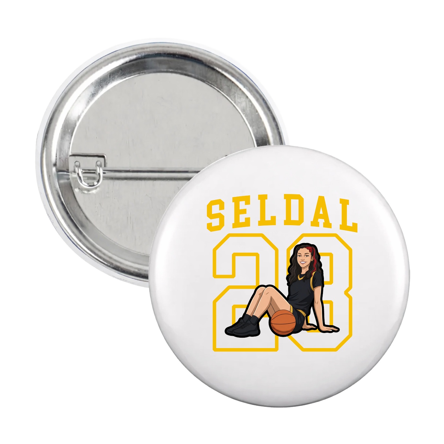 Game Day Button — Shirsey in White