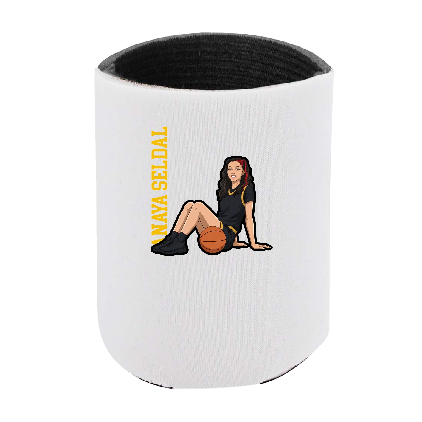 Can Holder — Name Vertical in White
