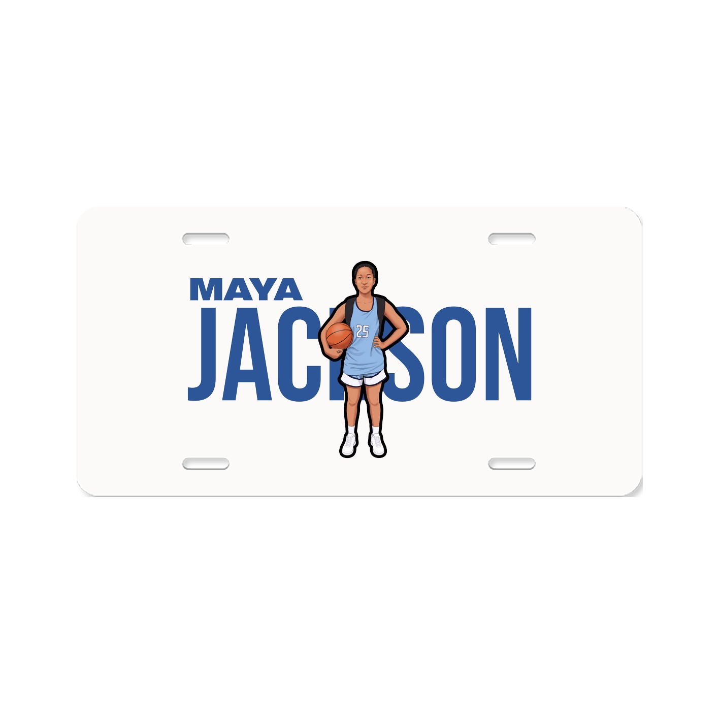 License Plate — Player Name in Classic
