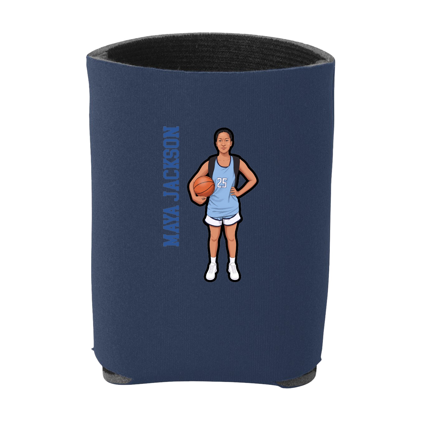 Can Holder — Name Vertical in Navy