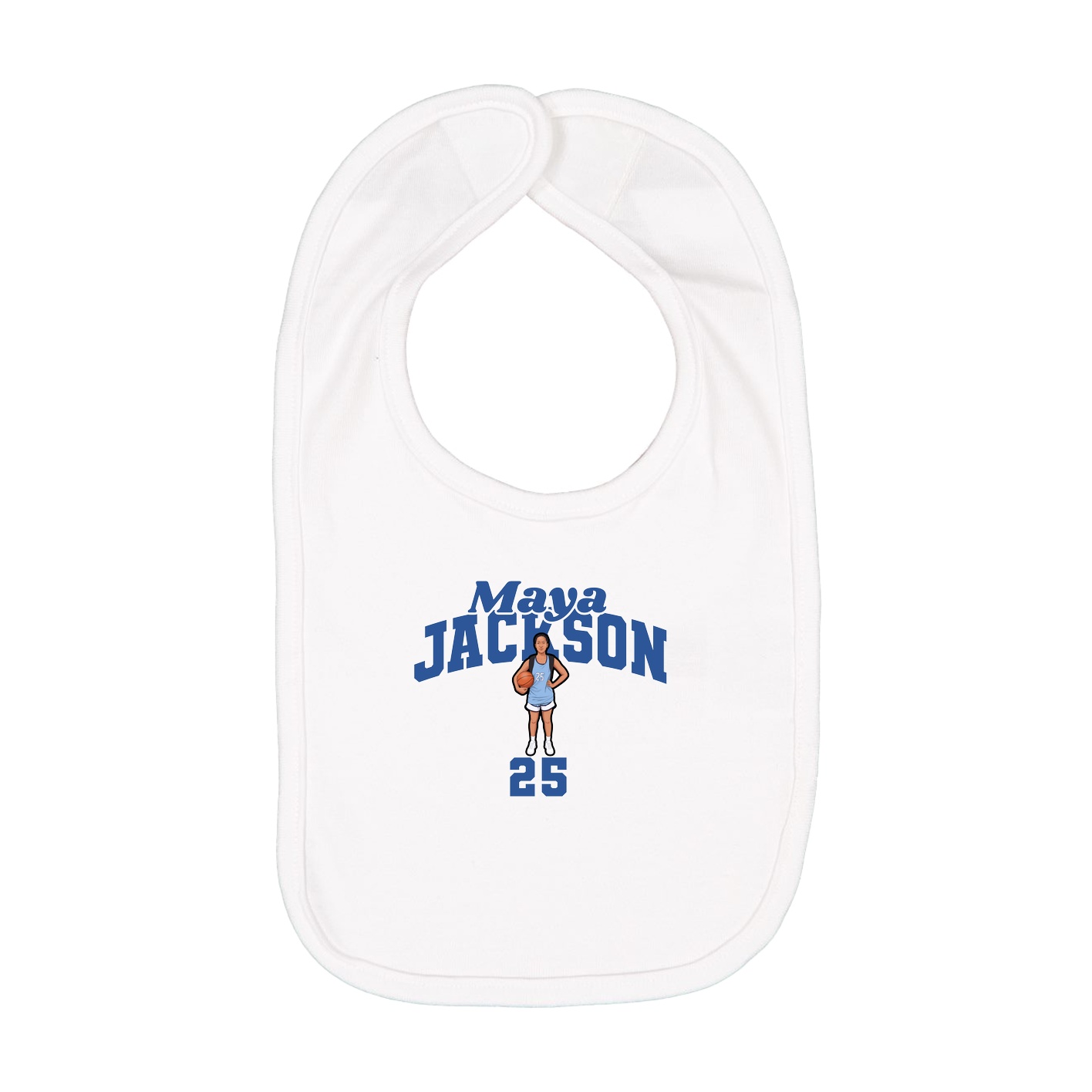Infant Bib — Signature Arch in White