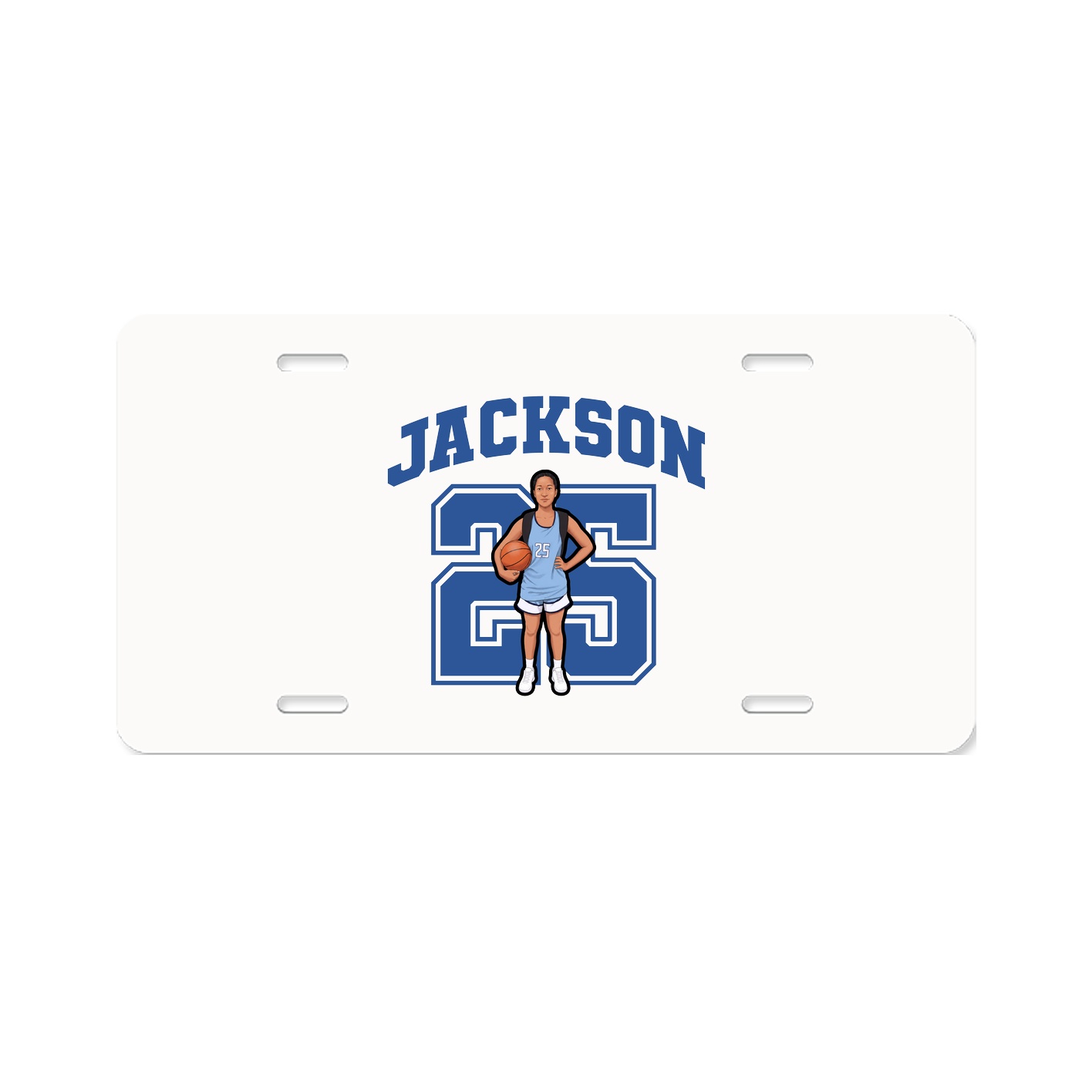 License Plate — Number in Classic