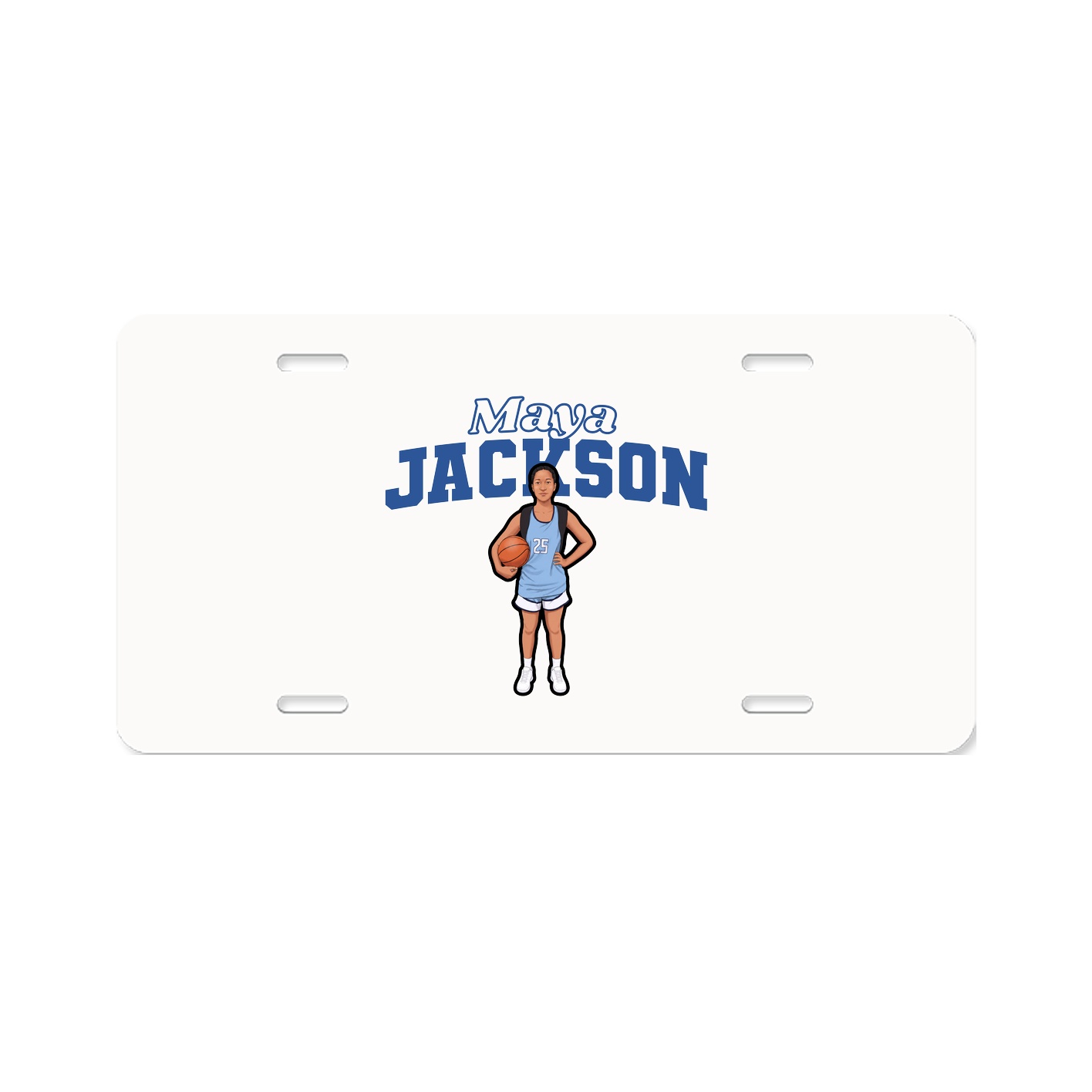 License Plate — Name Arch in Classic