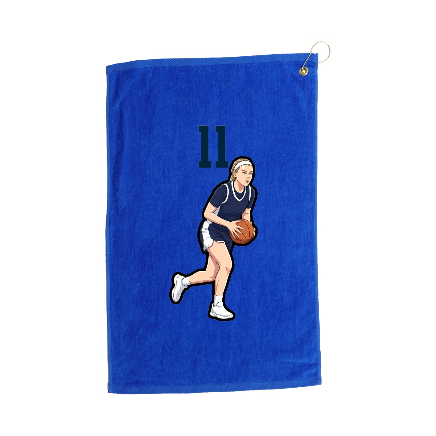 Golf Towel — Number Top in Royal