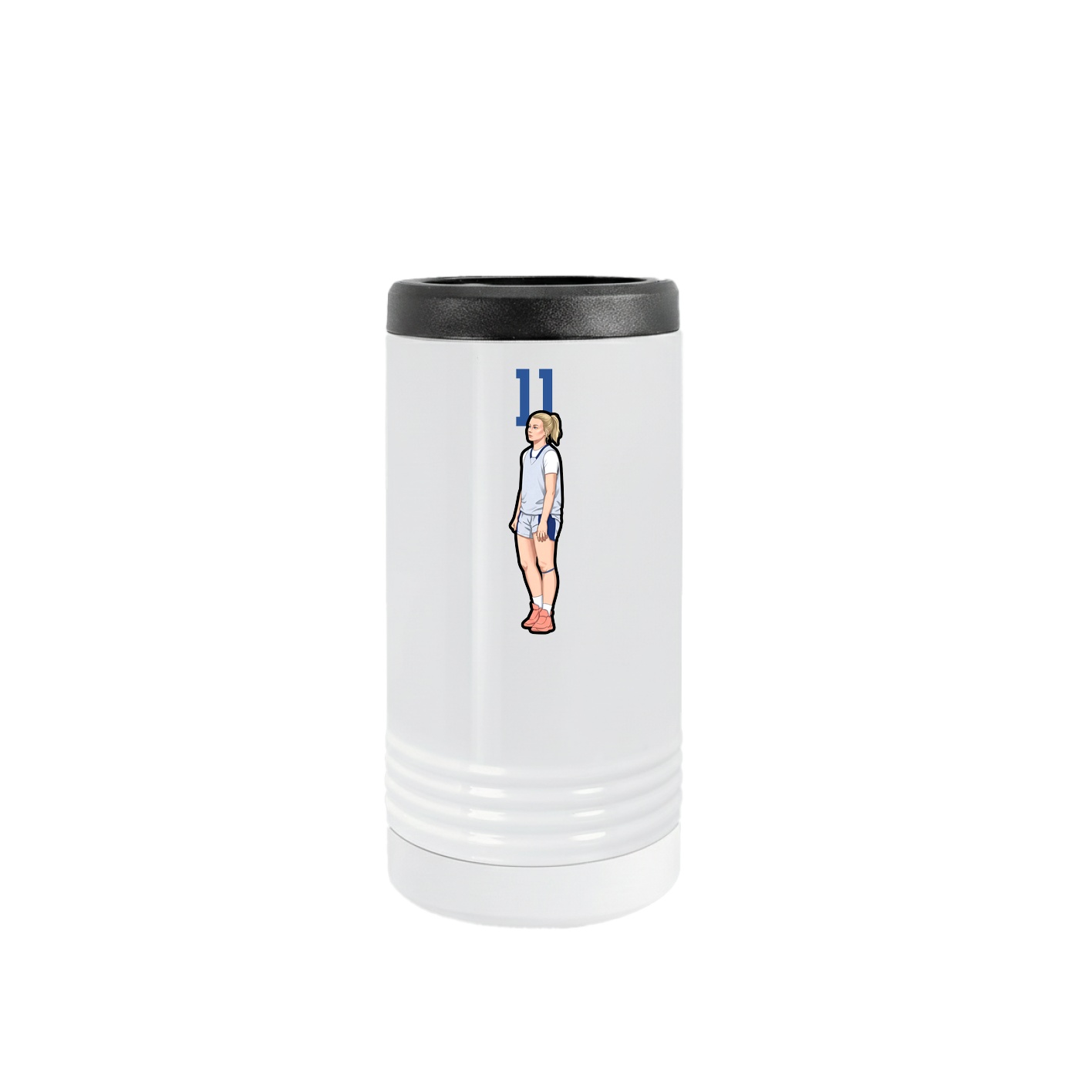 Slim Beverage Holder — Number Top in White
