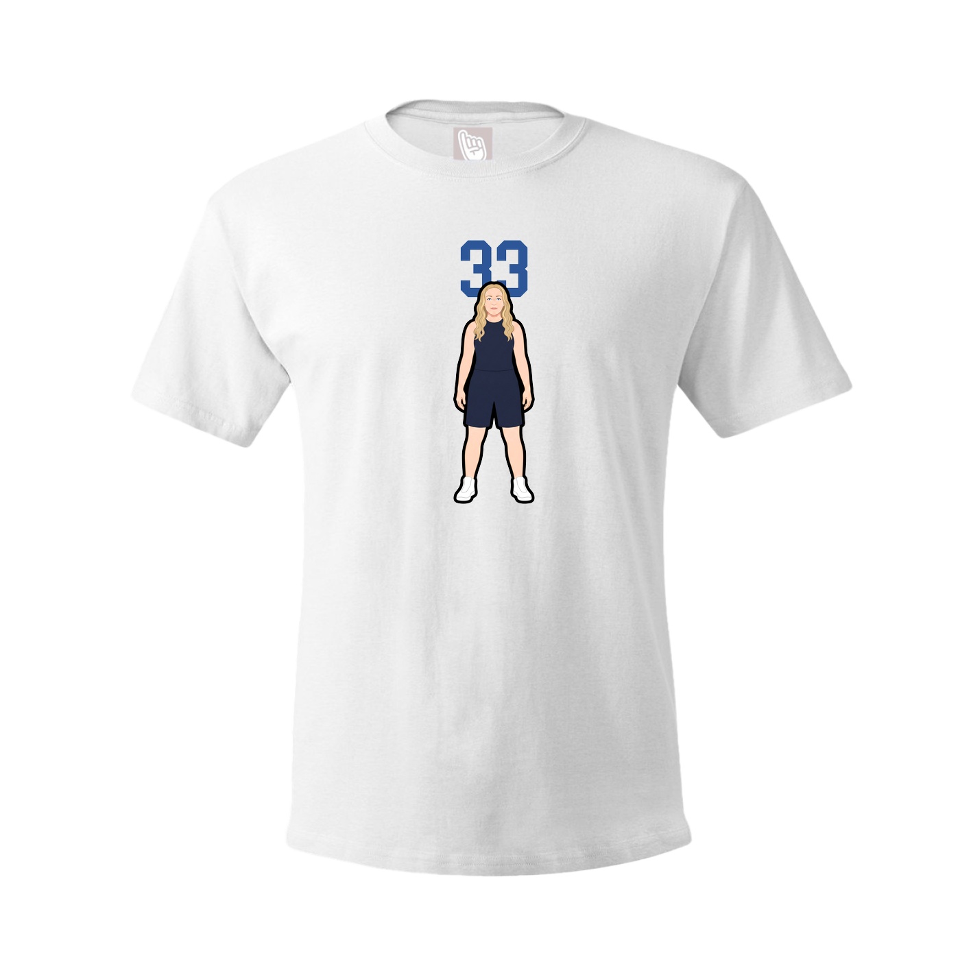 Tee — Number Top in White