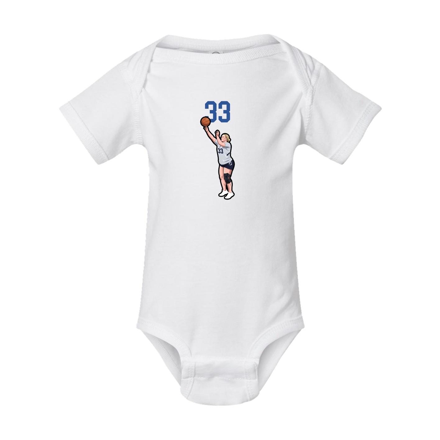 Baby Onesie — Number Top in White