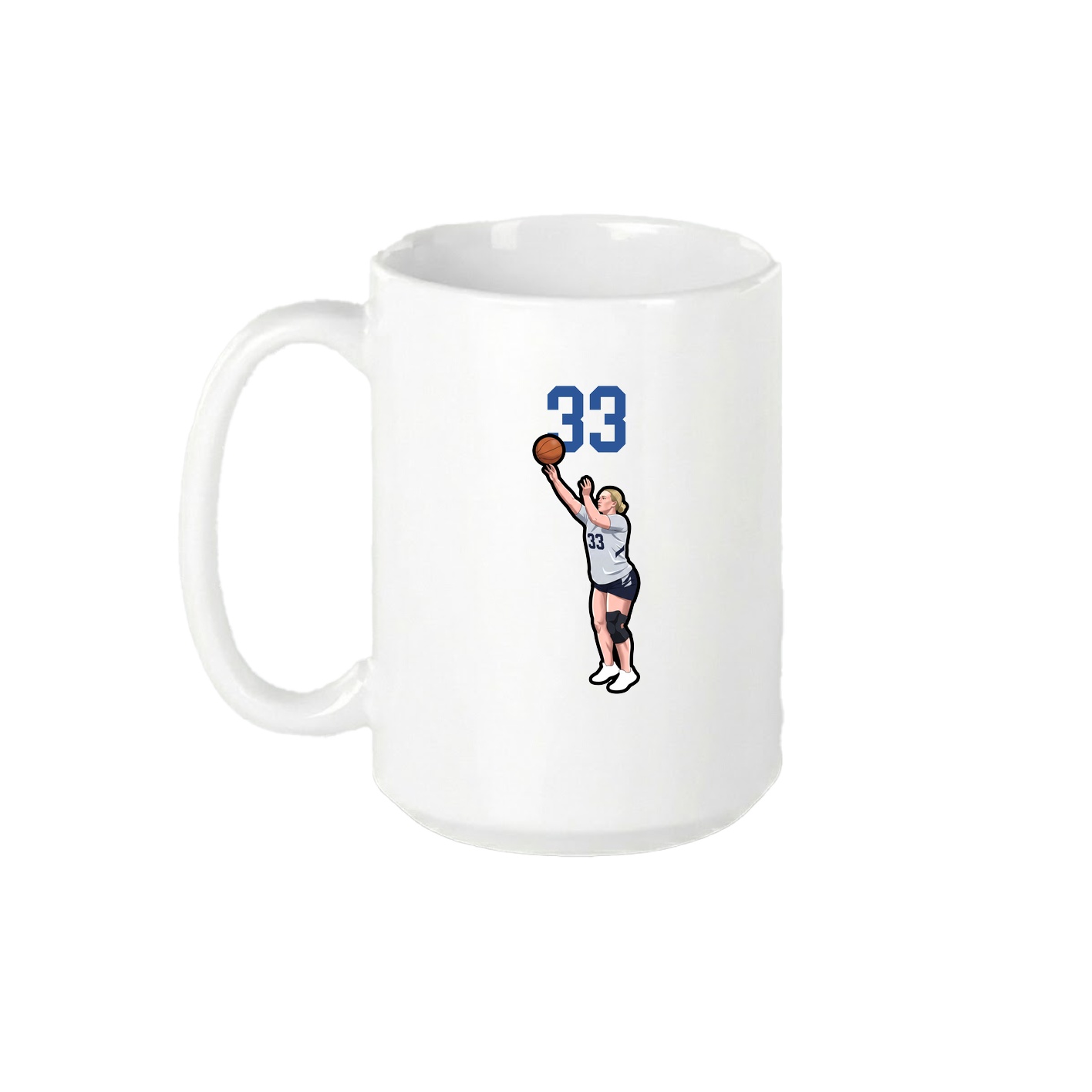 15oz Coffee Mug — Number Top in White