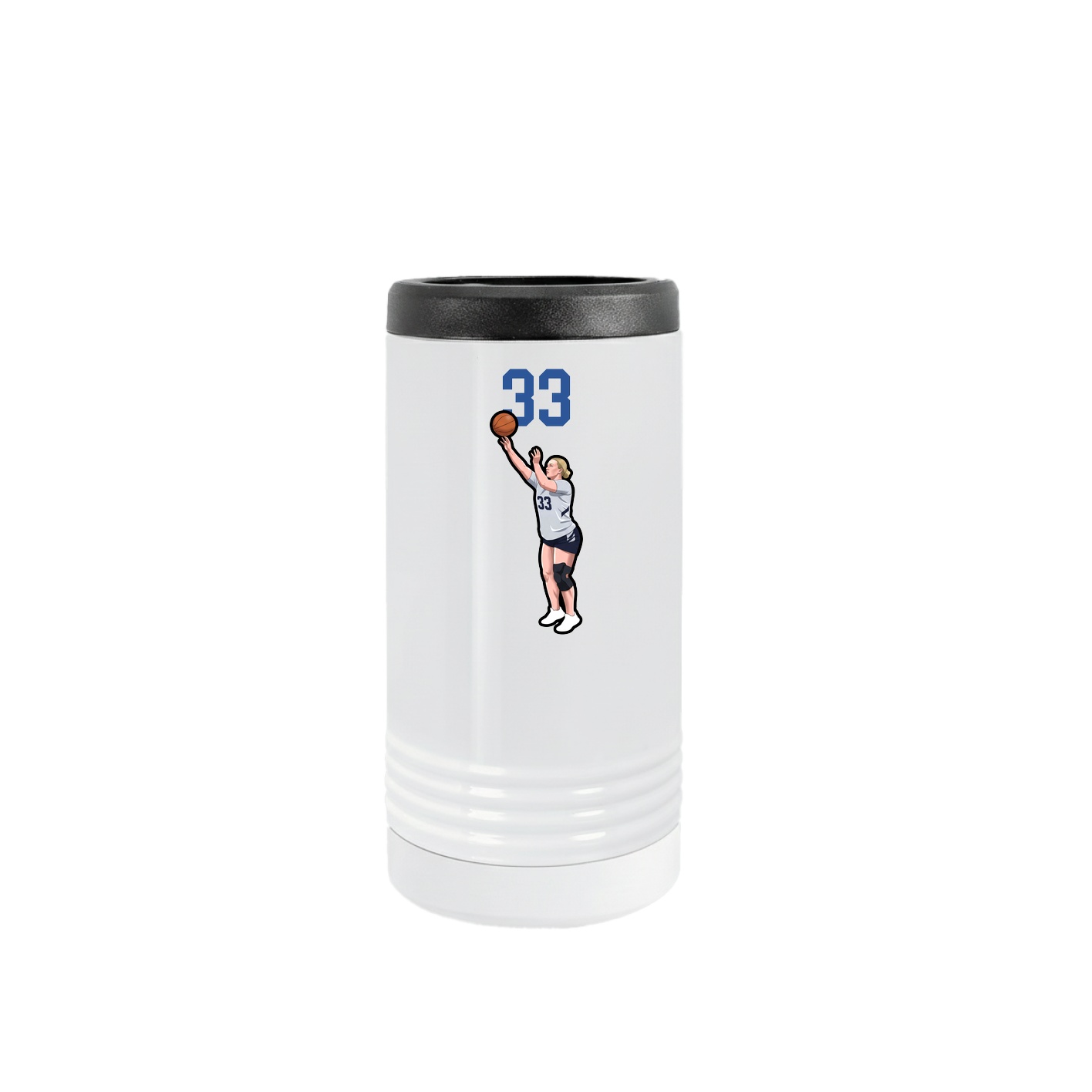 Slim Beverage Holder — Number Top in White