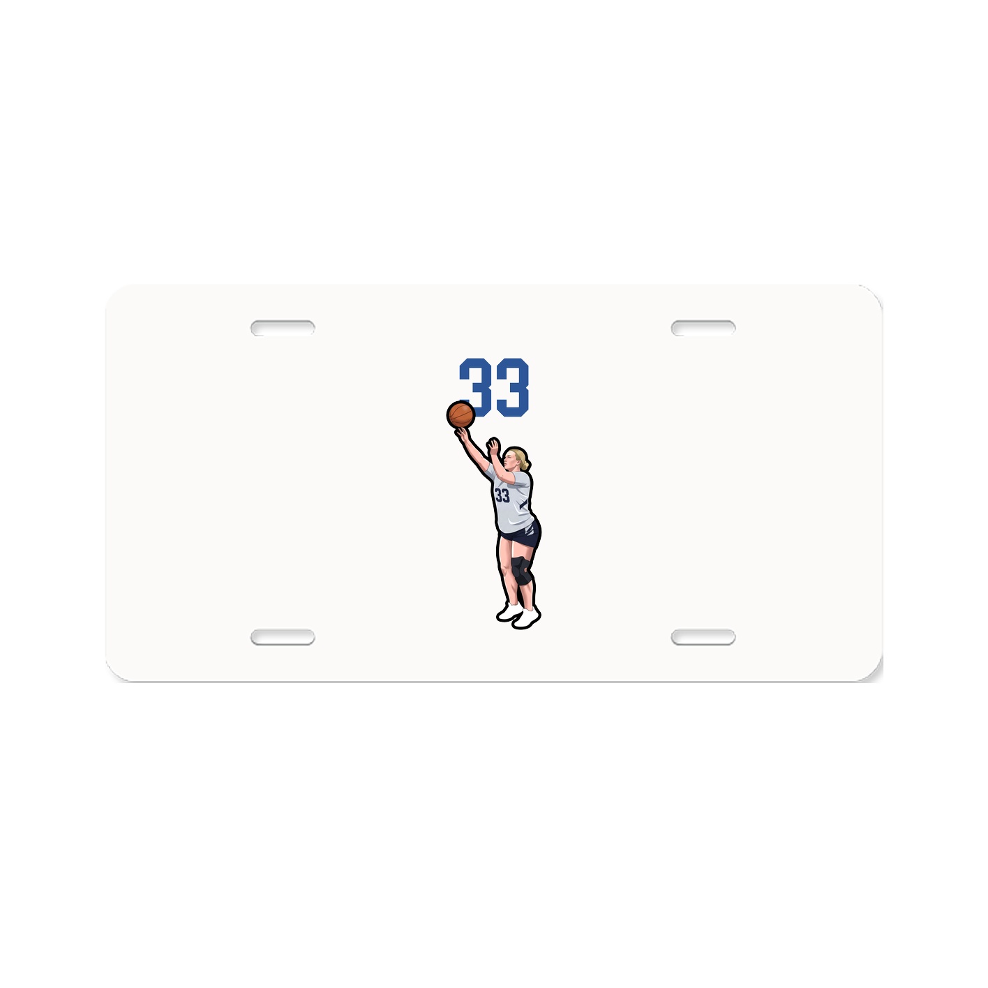 License Plate — Number Top in Classic