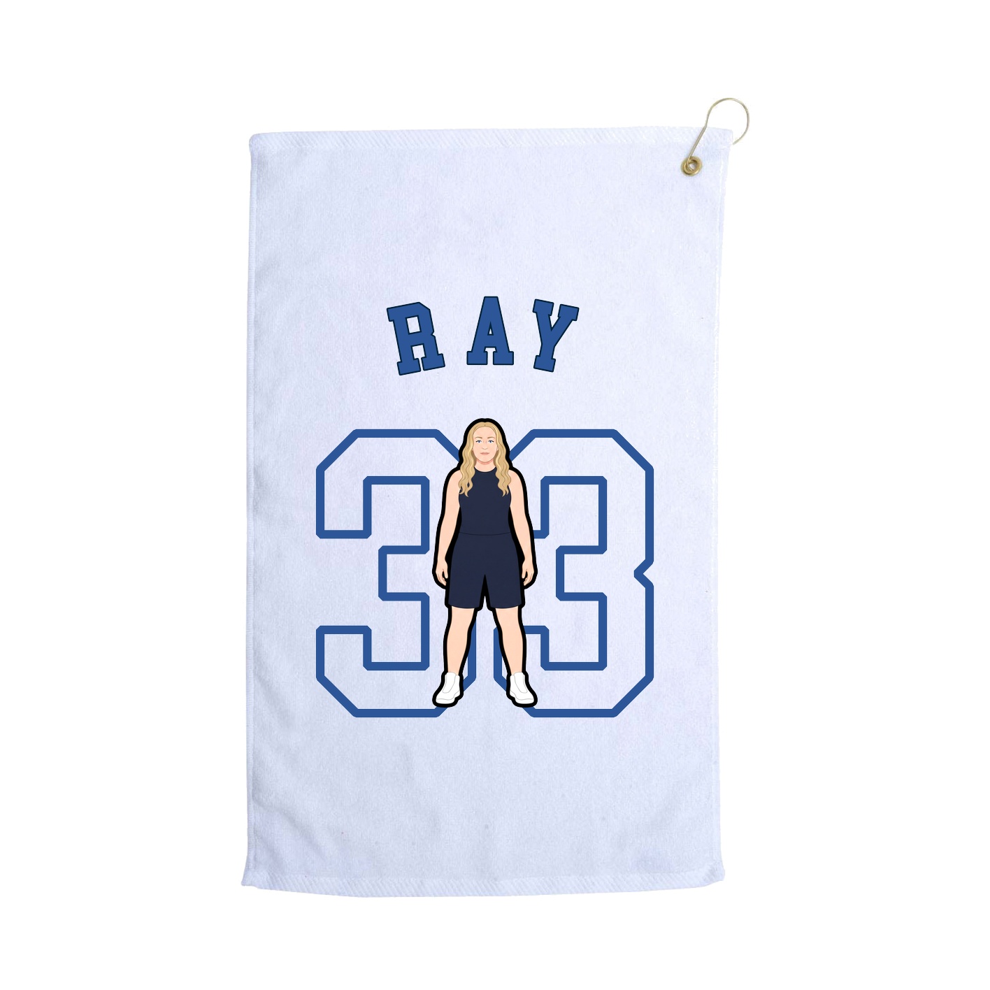 Golf Towel — Shirsey Arch in White