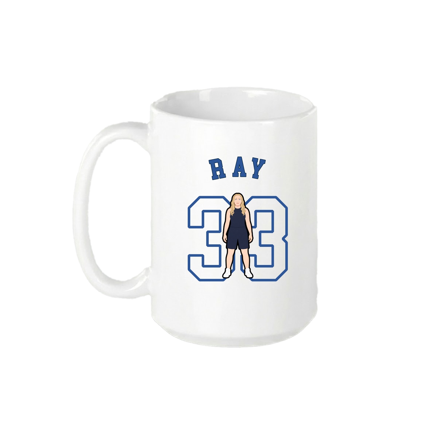 15oz Coffee Mug — Shirsey Arch in White