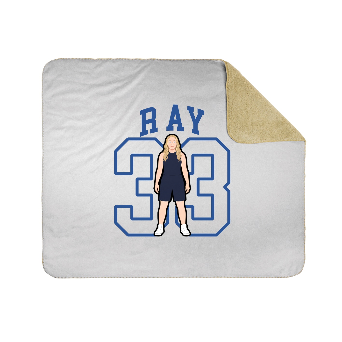 Throw Blanket — Shirsey in White