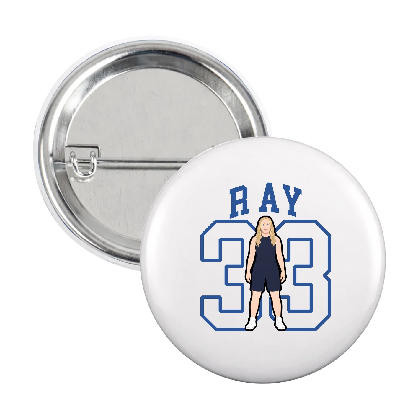 Game Day Button — Shirsey in White