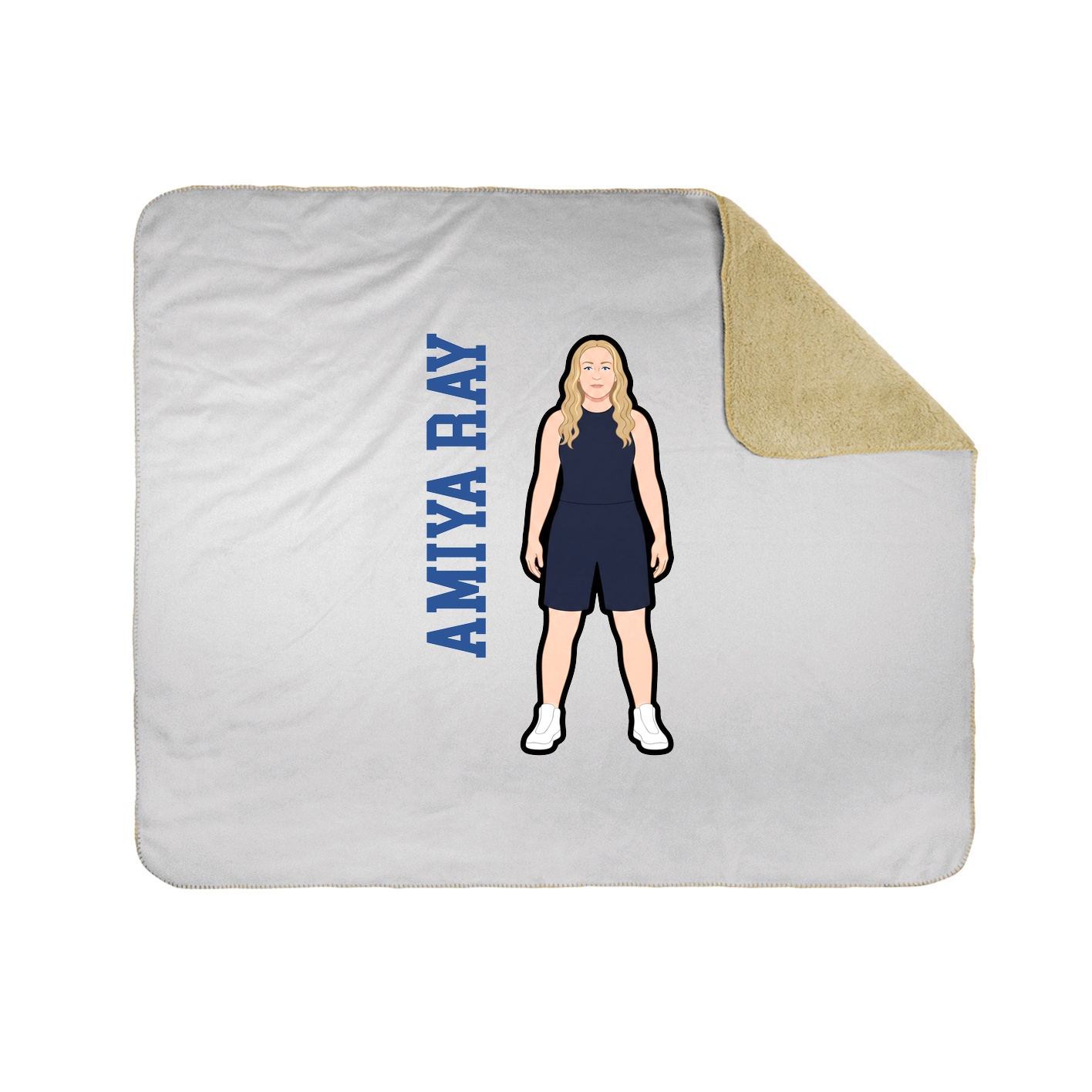 50x60 Sherpa Lined Throw Blanket