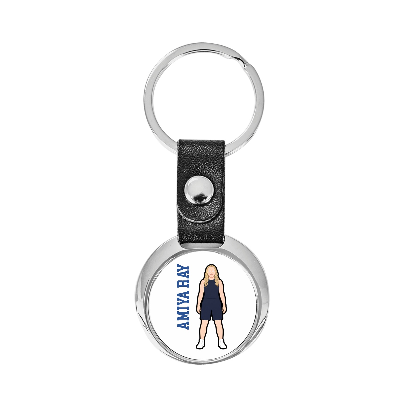 Key Chain — Name Vertical in Classic