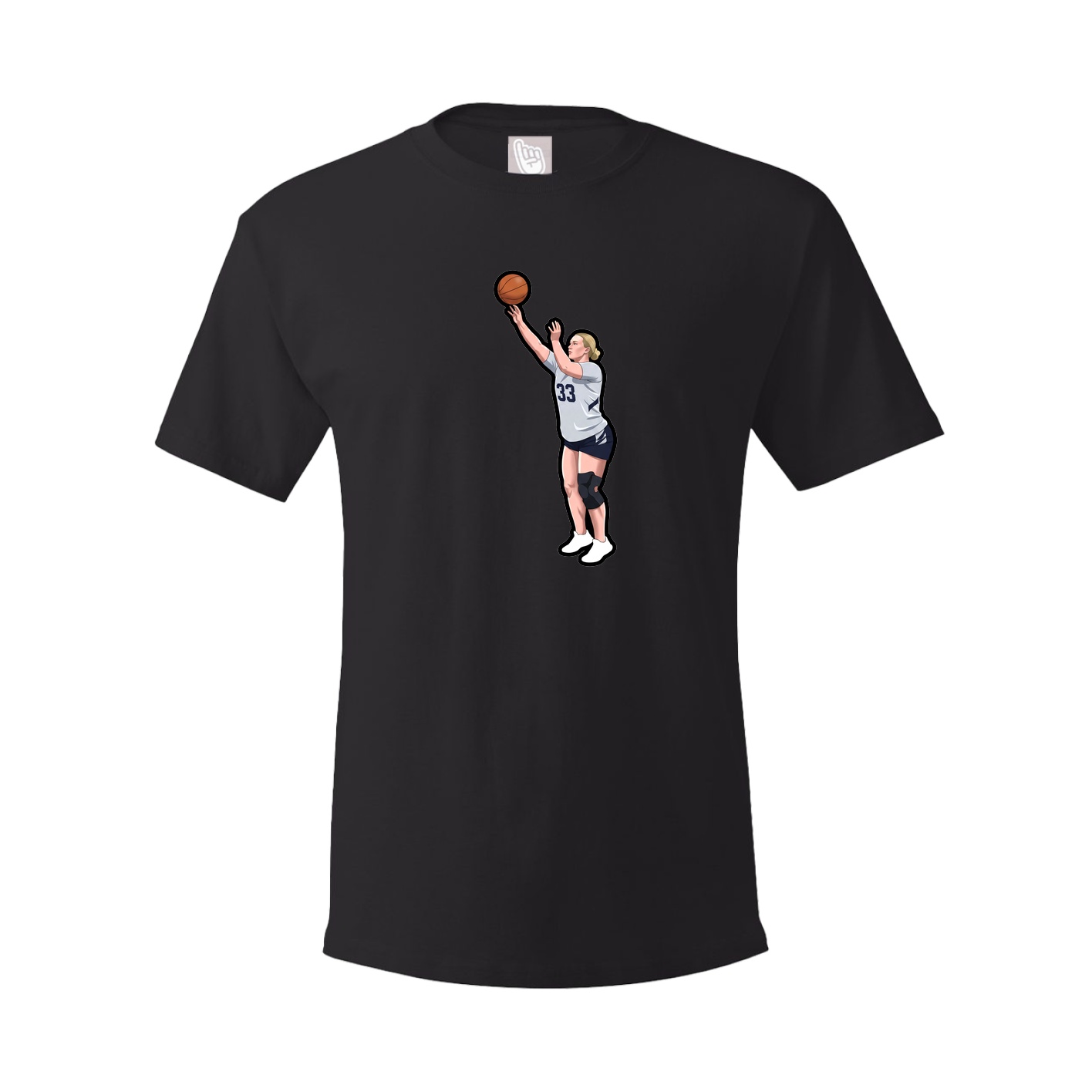 Youth Tee — Name Vertical in Black